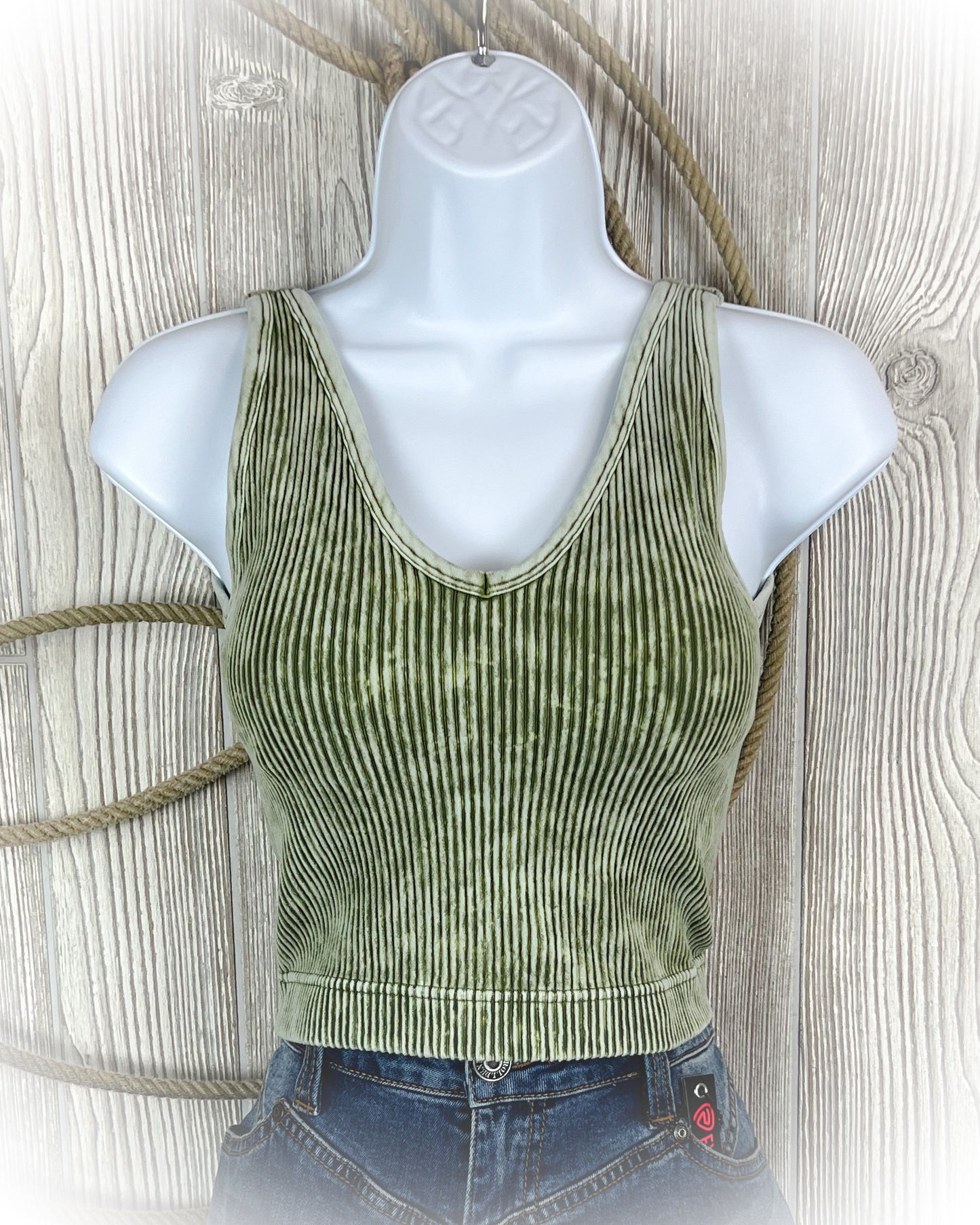 So Comfy V-Neck Cropped Tank Top