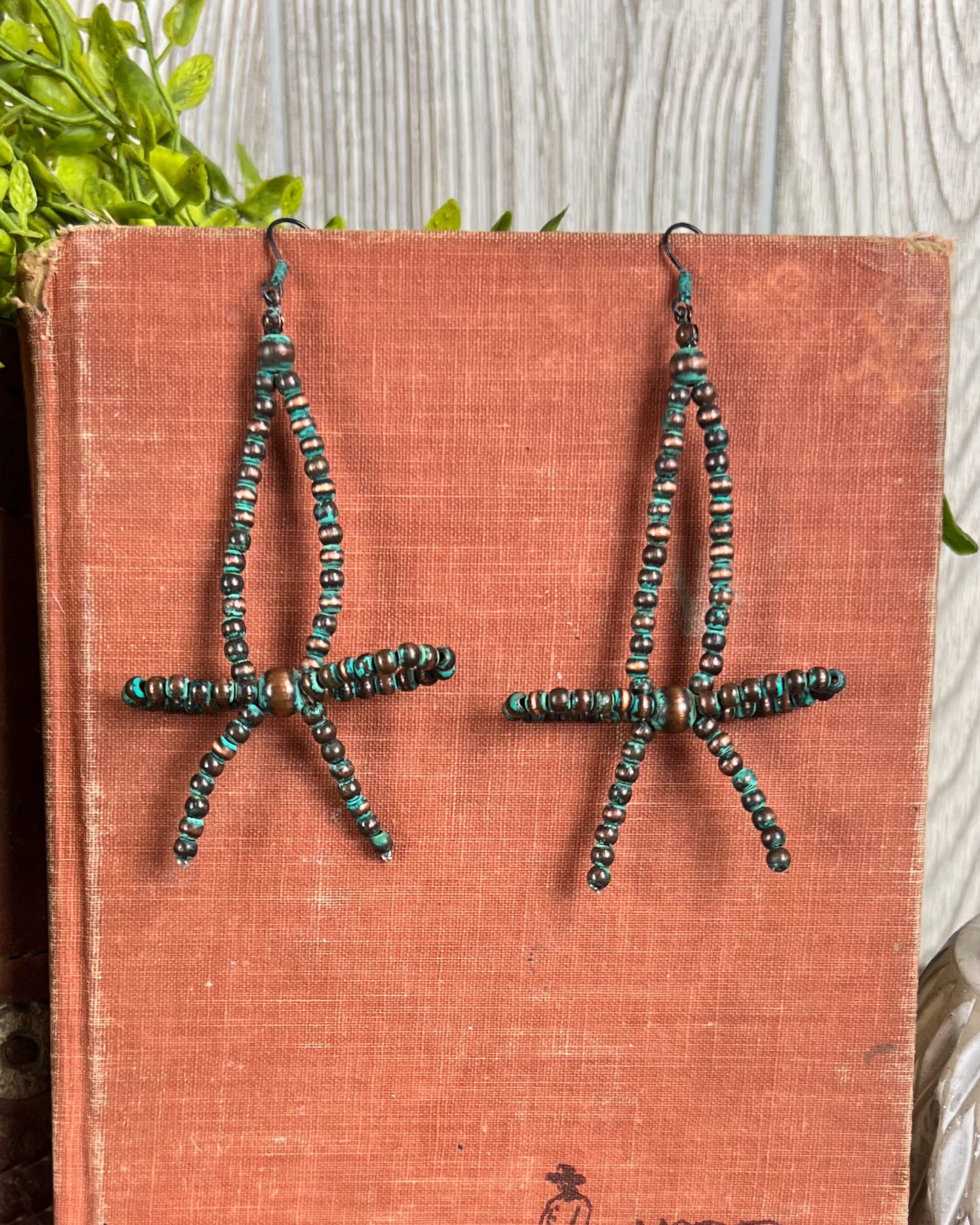 Navajo Style Pearl Bow Earrings - Multiple Colors