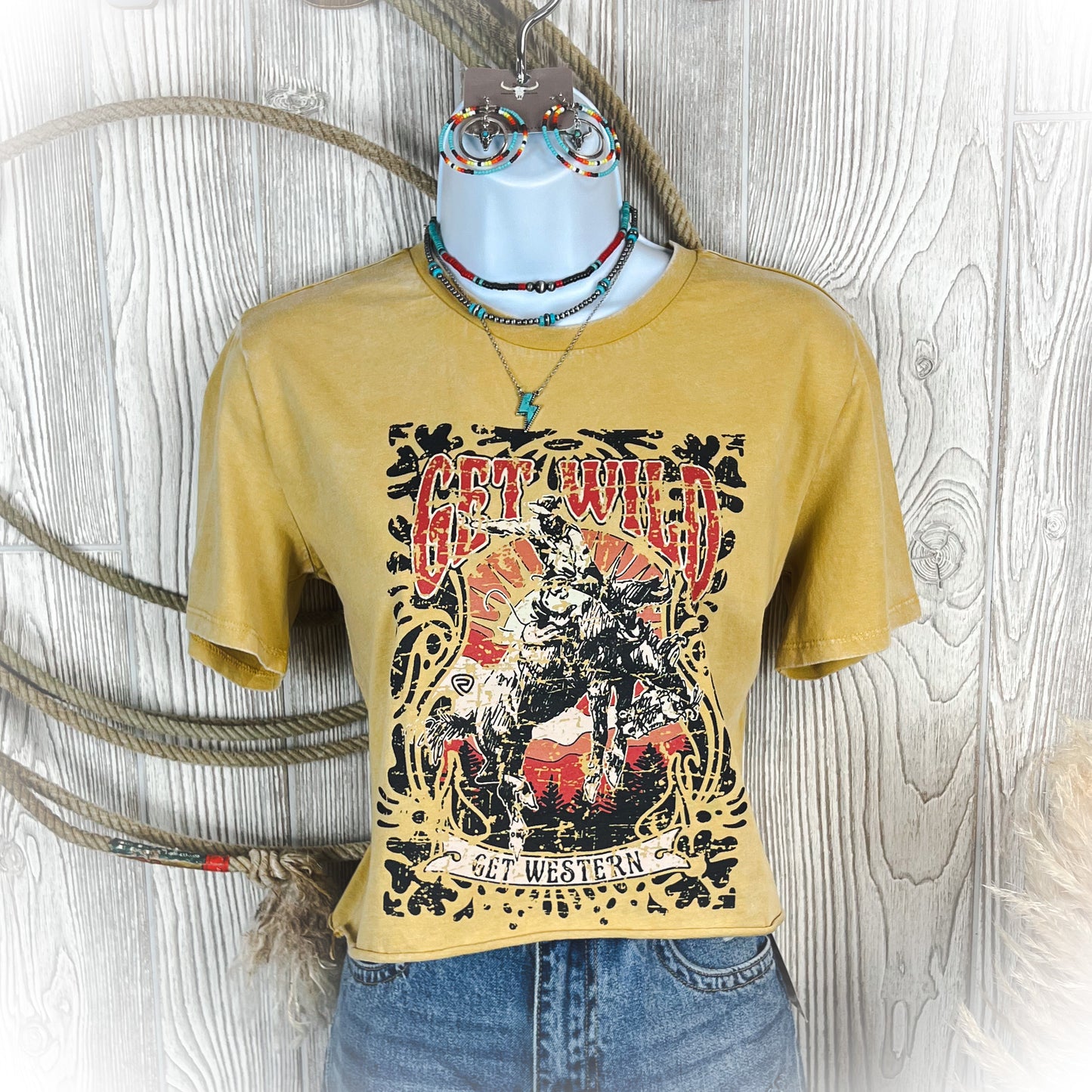 Get Wild - Cropped Graphic Tee