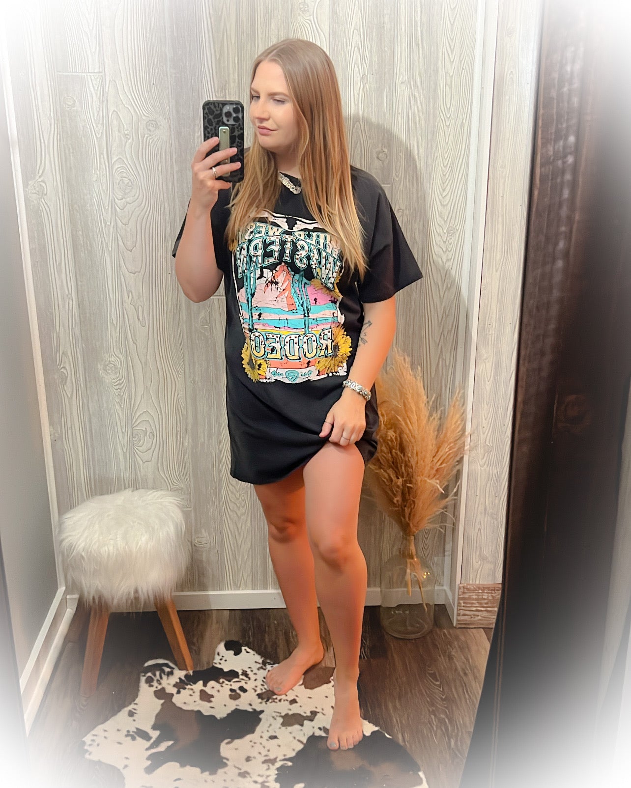 Sunflower Rodeo - Tee Shirt Dress