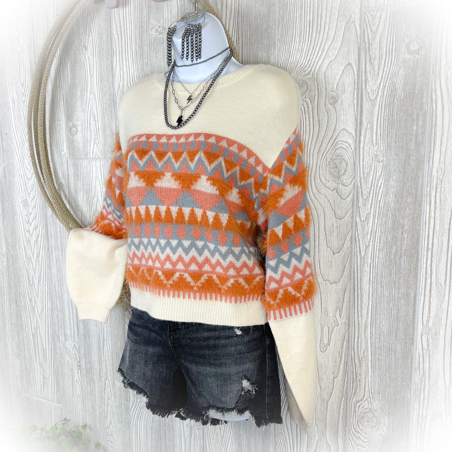 Cozy In Style Western Sweater
