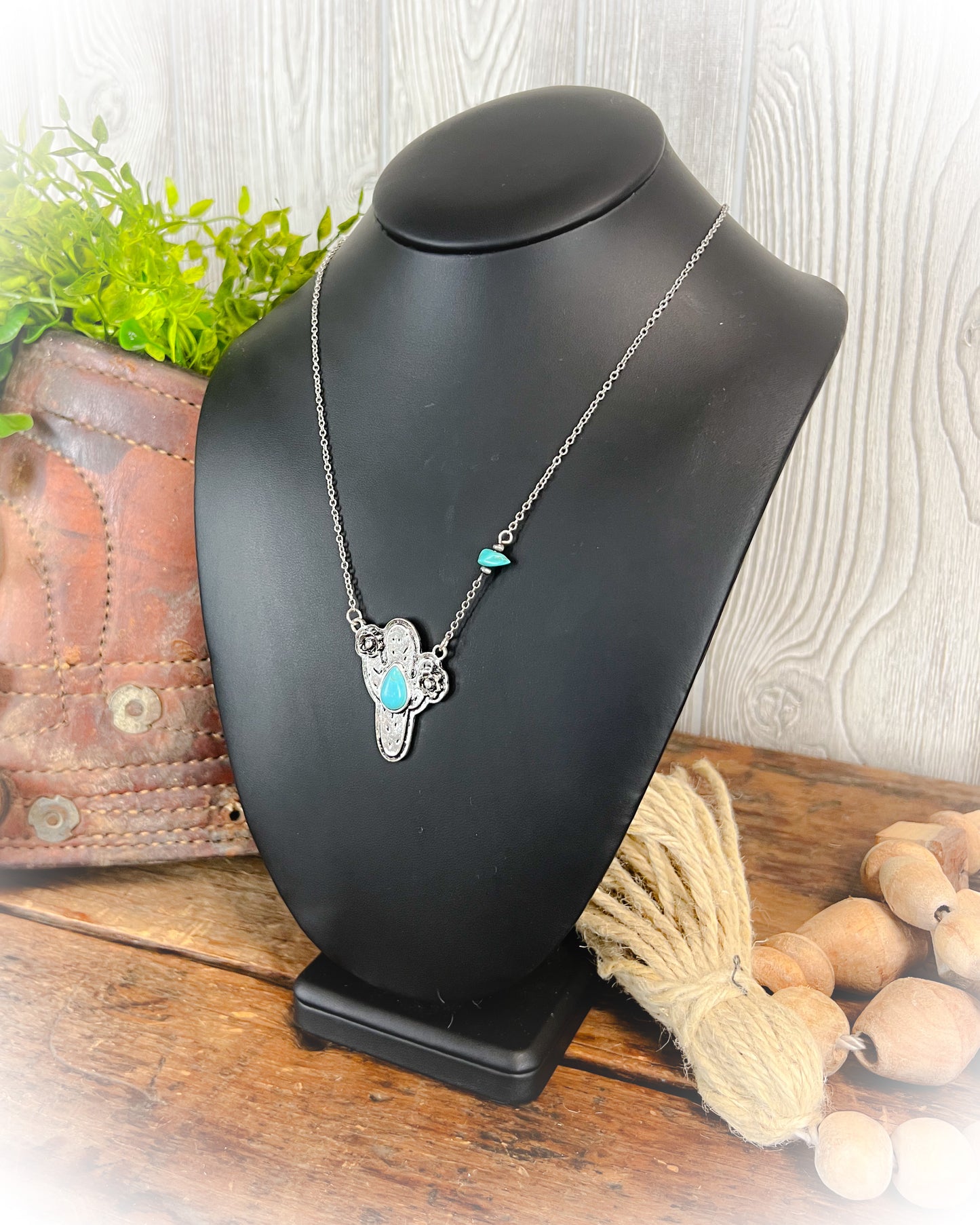 Western Cactus Necklace