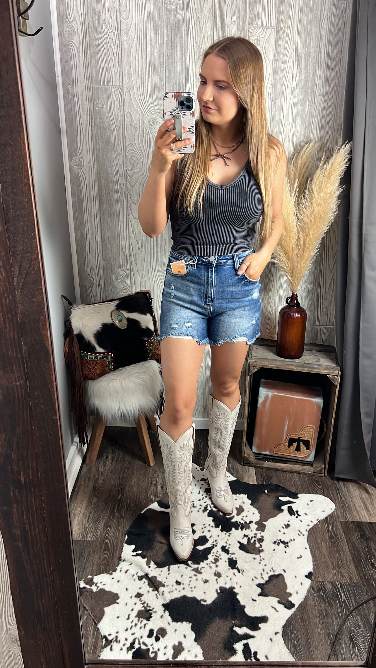 So Comfy V-Neck Cropped Tank Top