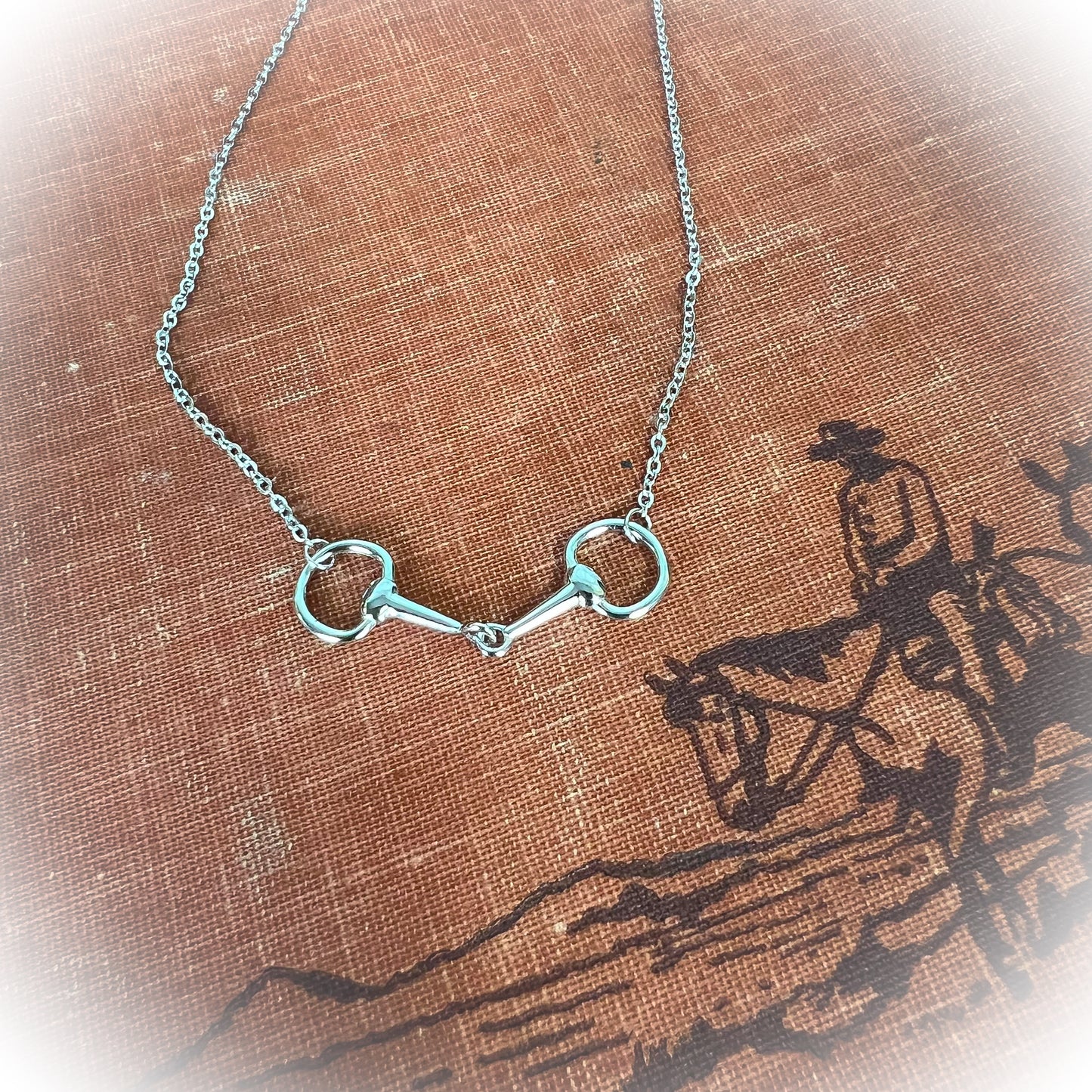 Western Sterling Silver Bit Necklace