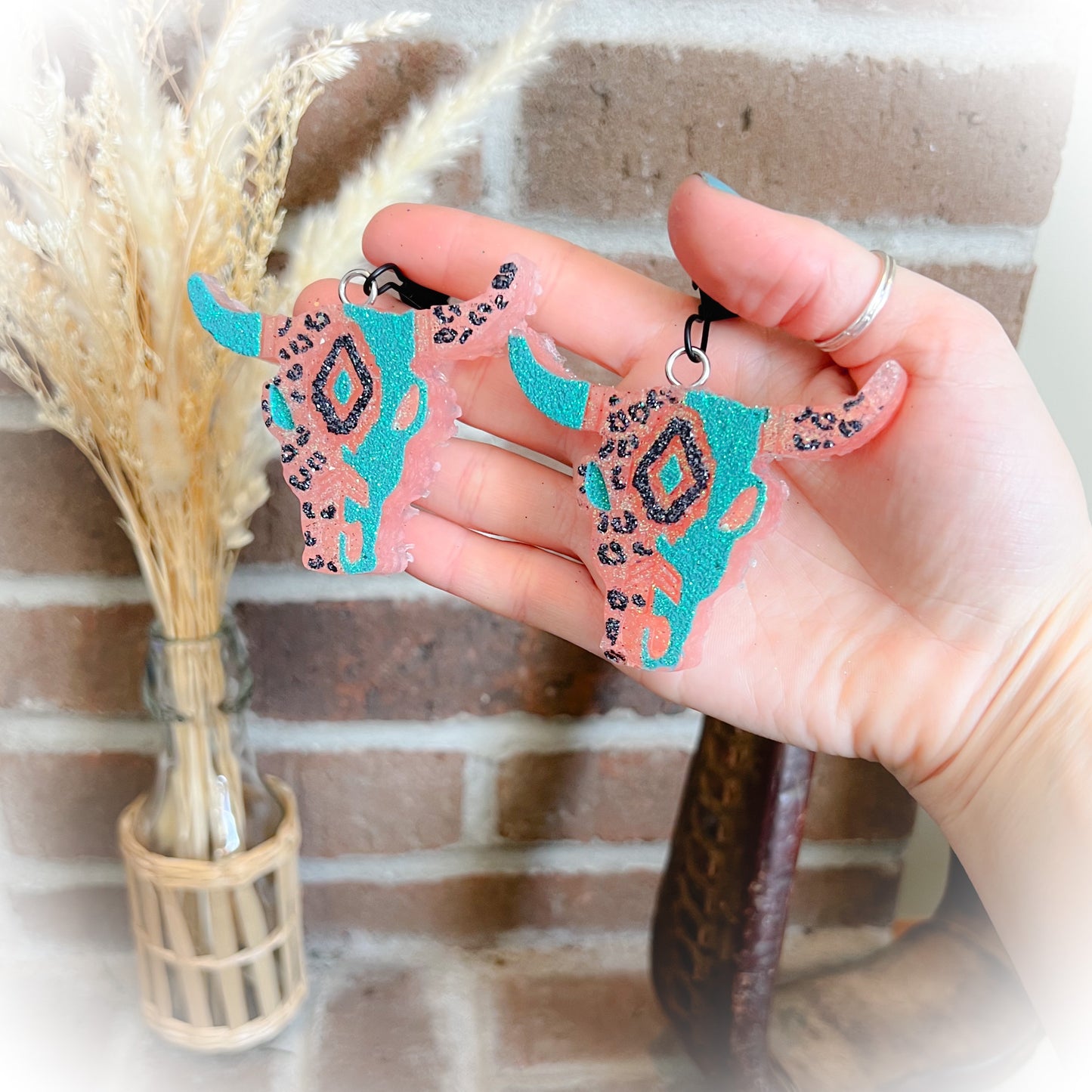 Bull Skull Car Freshie Vent Clips - Multiple Scents & Designs