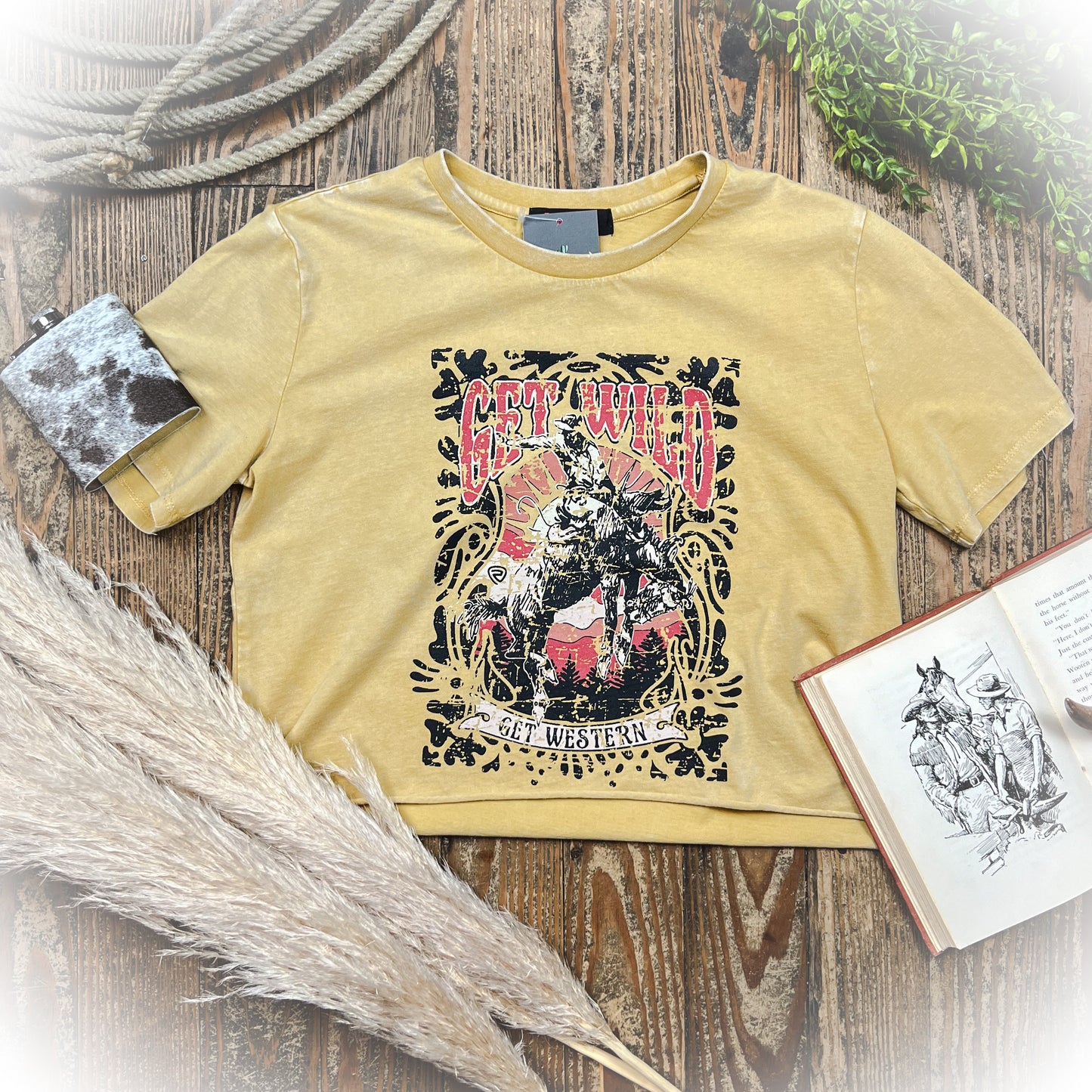 Get Wild - Cropped Graphic Tee