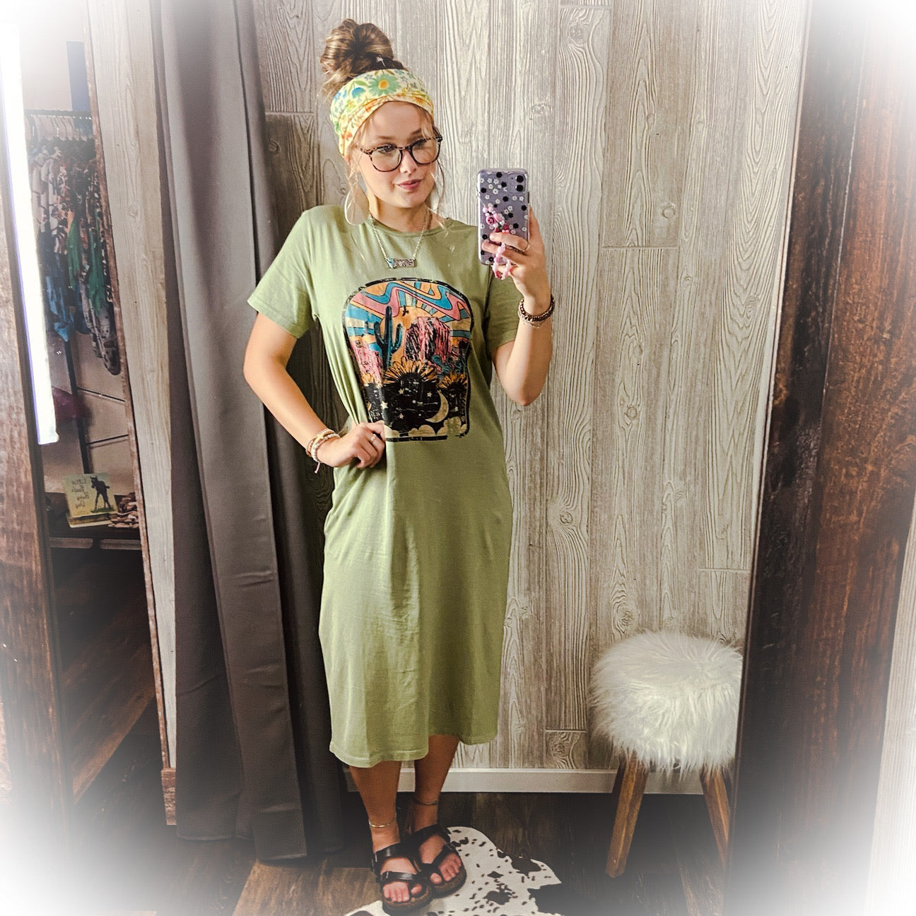 Mossy Desert - T-Shirt Dress