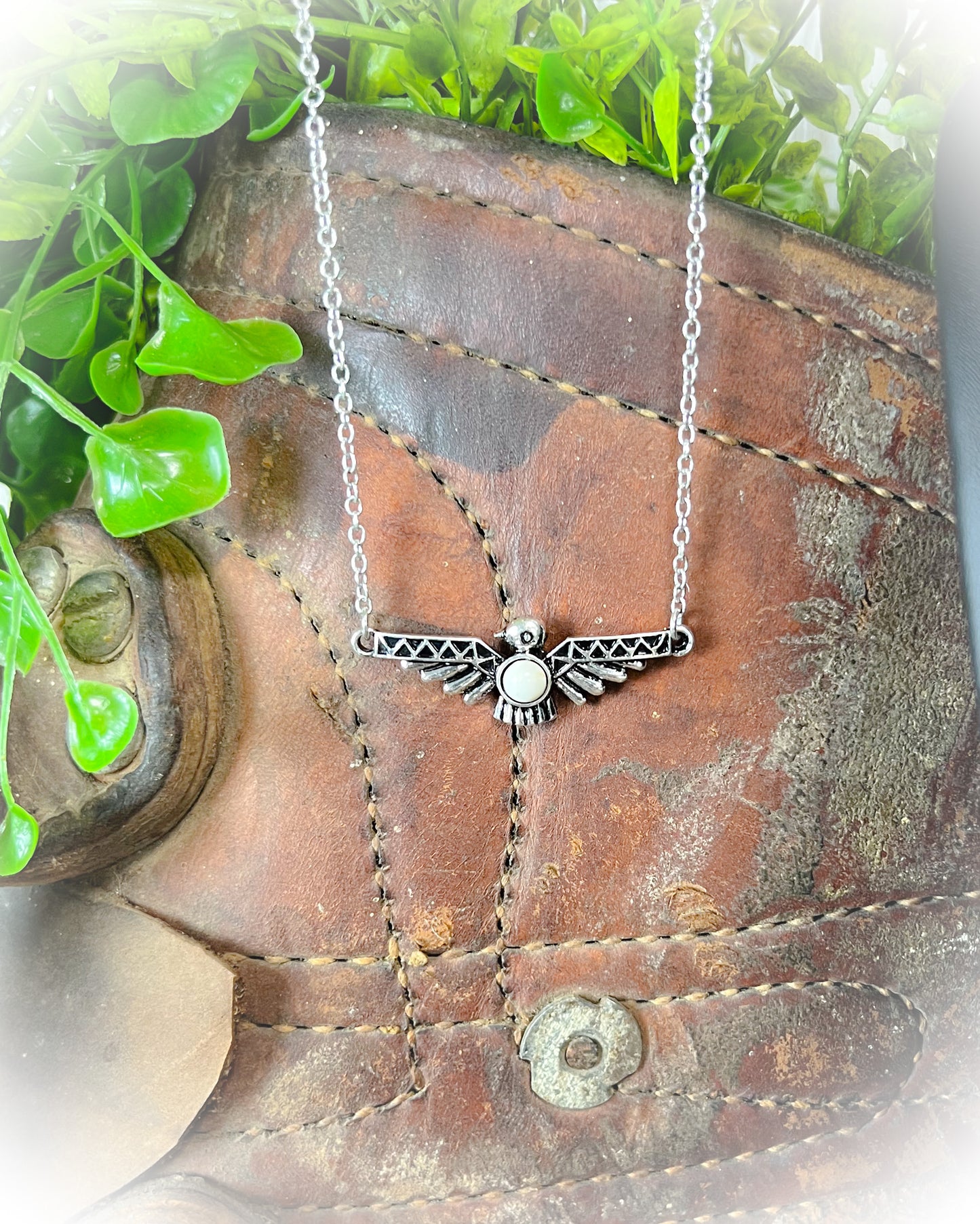 Thunderbird Necklace - White