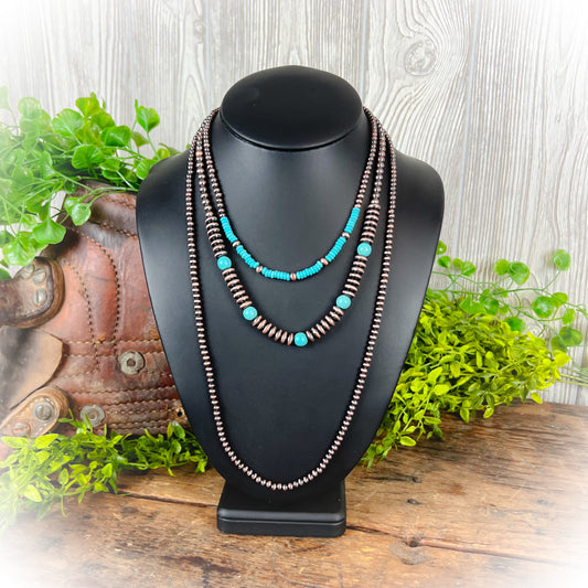 Tell Them All Western Layered Necklace - Bronze