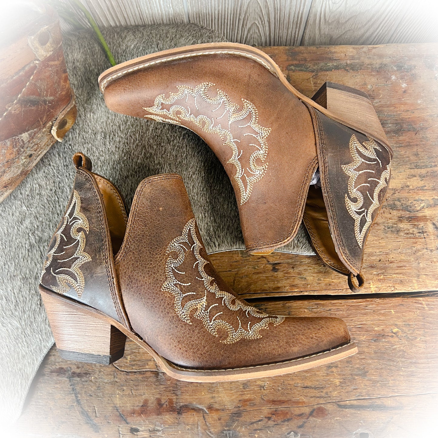 Willow Leather Booties