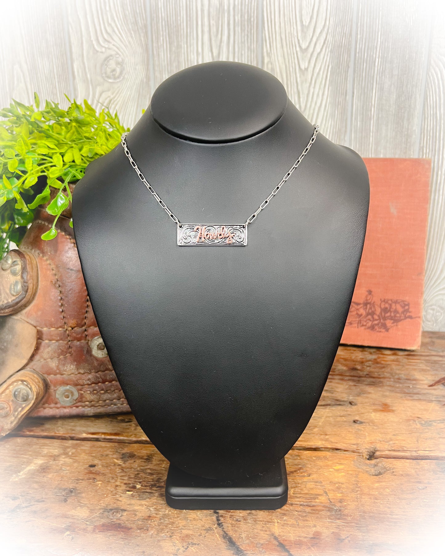 Howdy Bar Necklace