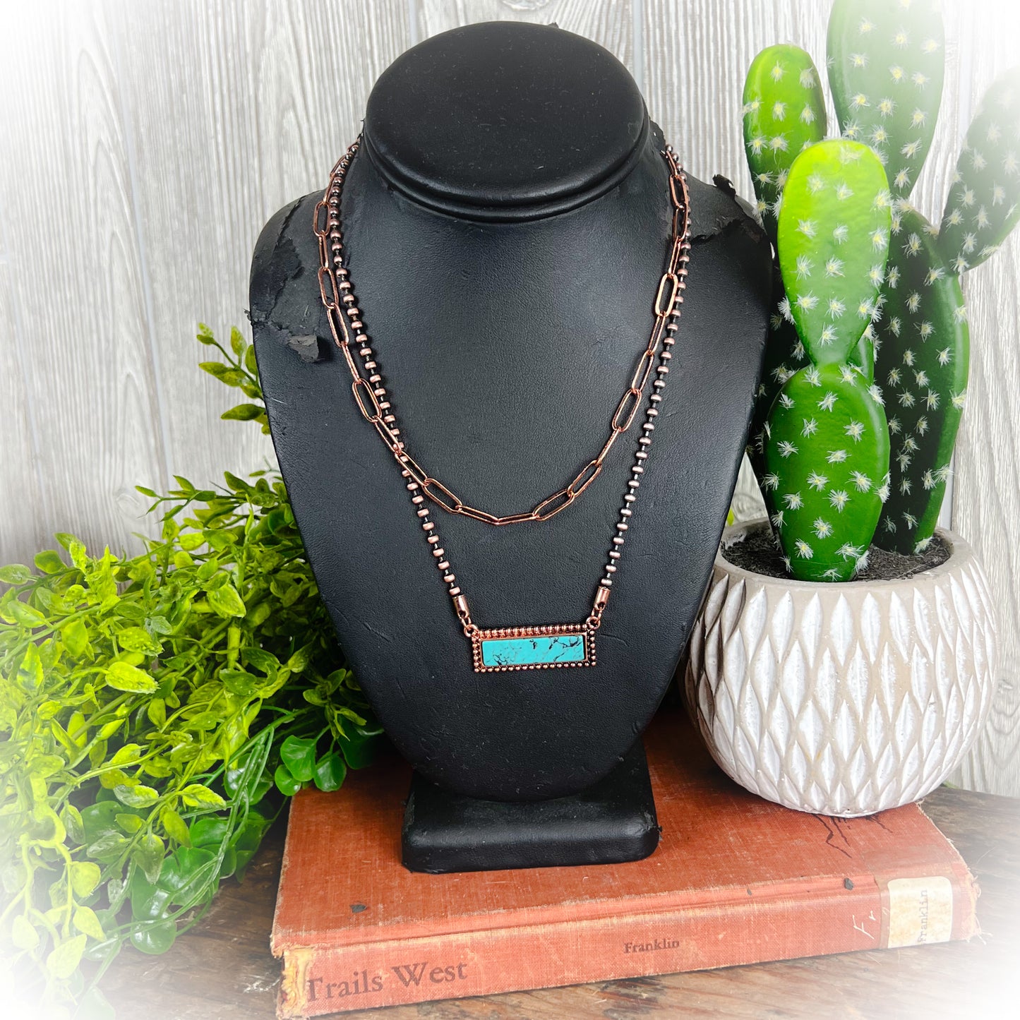 z-Fight It Layered Necklace - Bronze