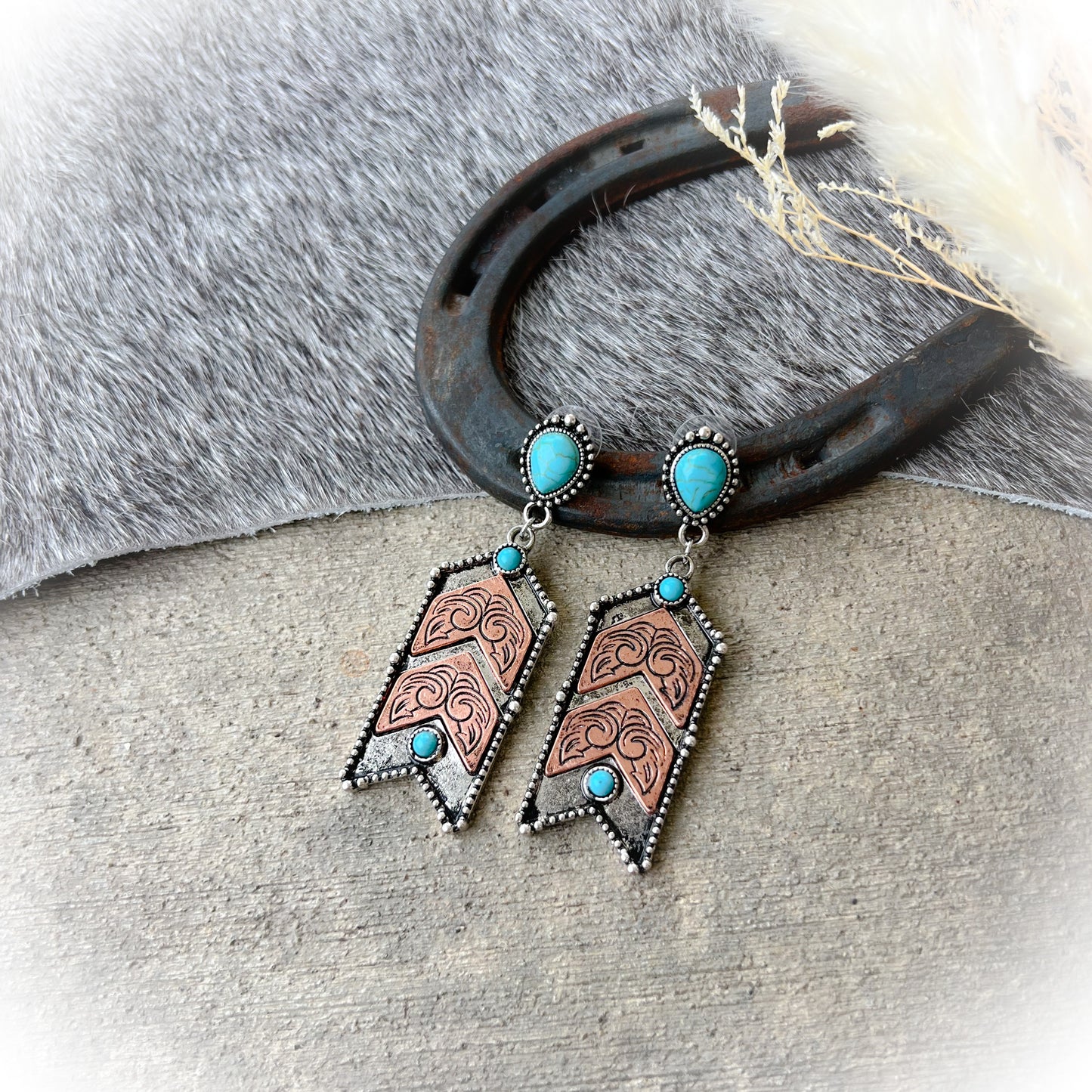 Fancy Cowgirl Filigree Western Earrings