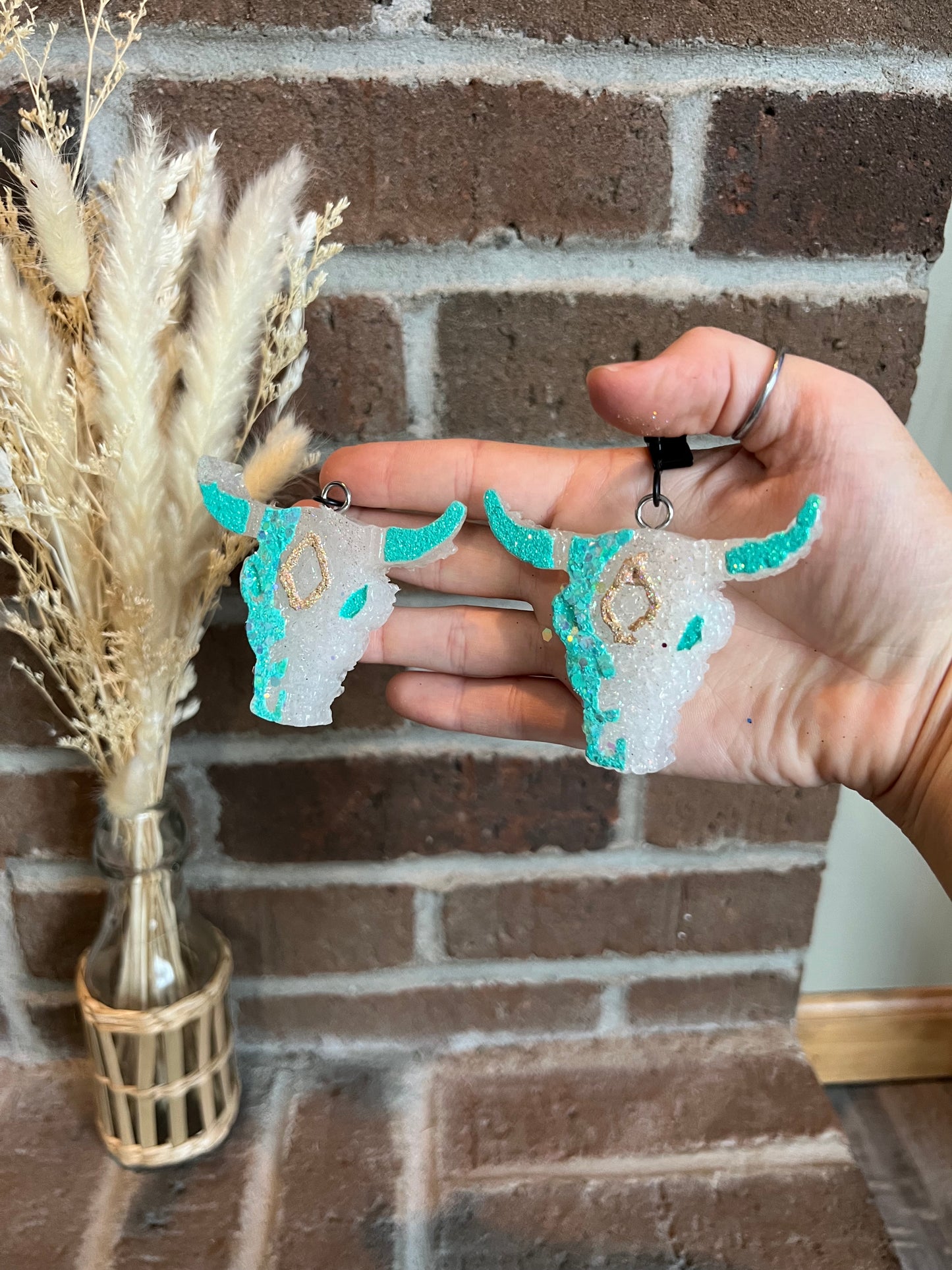 Bull Skull Car Freshie Vent Clips - Multiple Scents & Designs