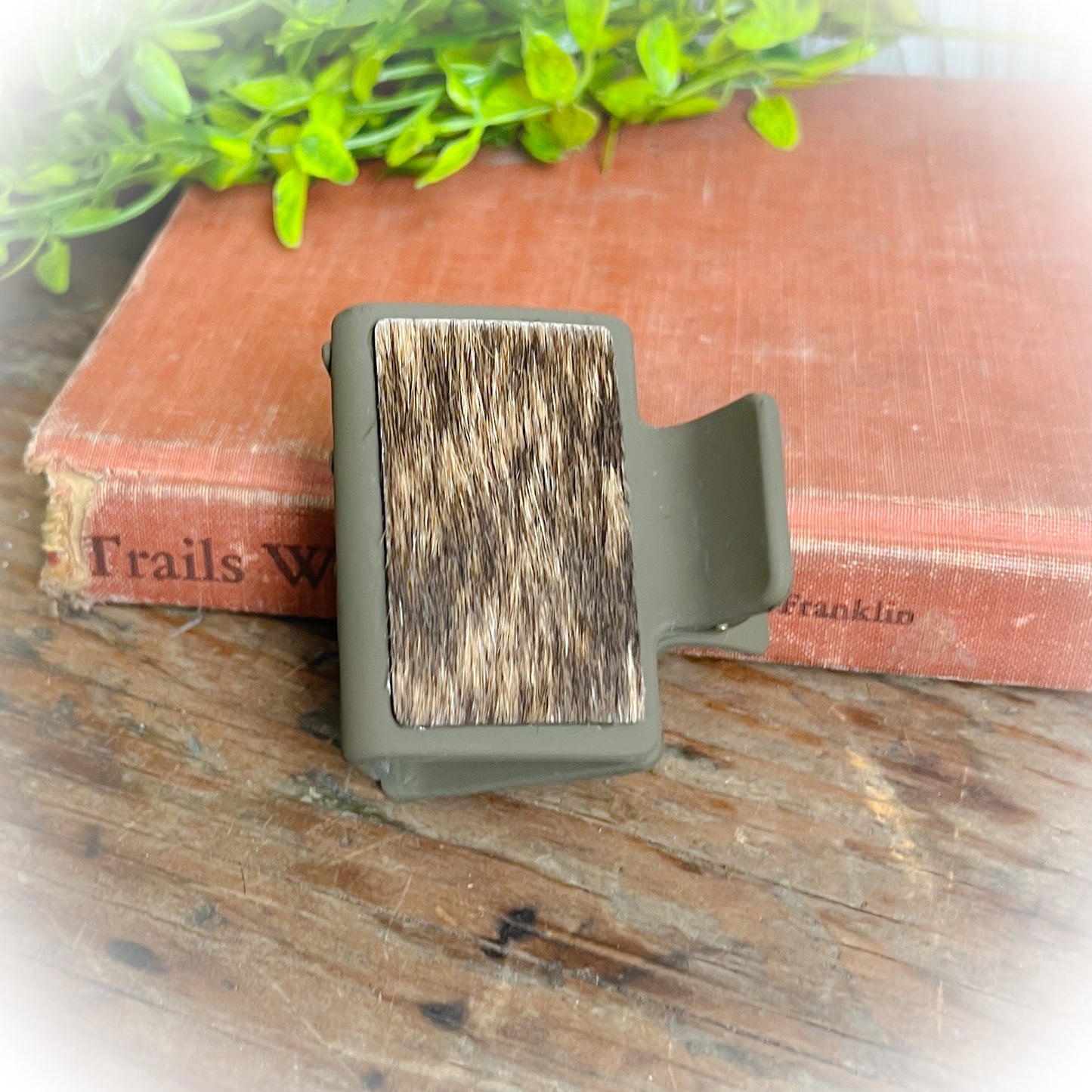 Western Cowhide Claw Clips - Small