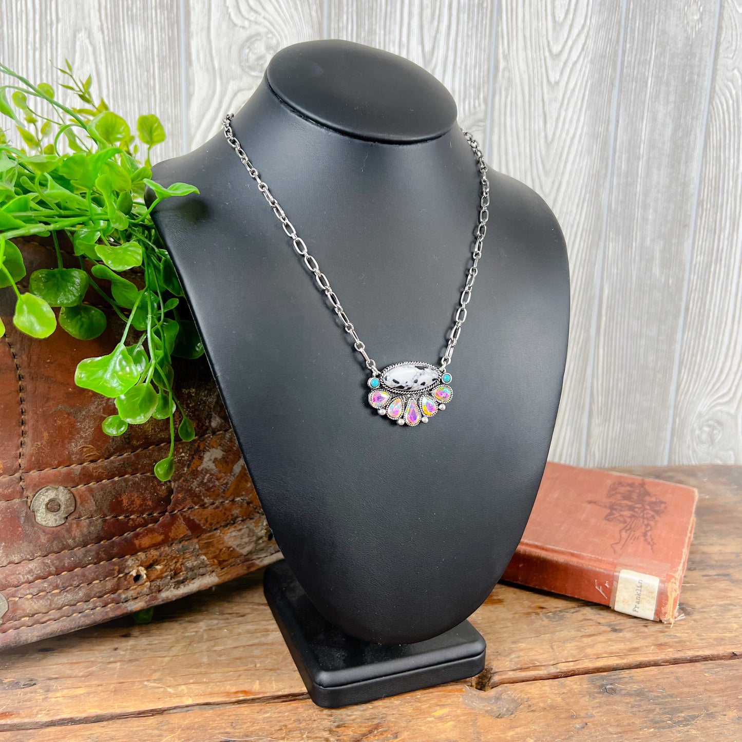 See You Western Necklace - White