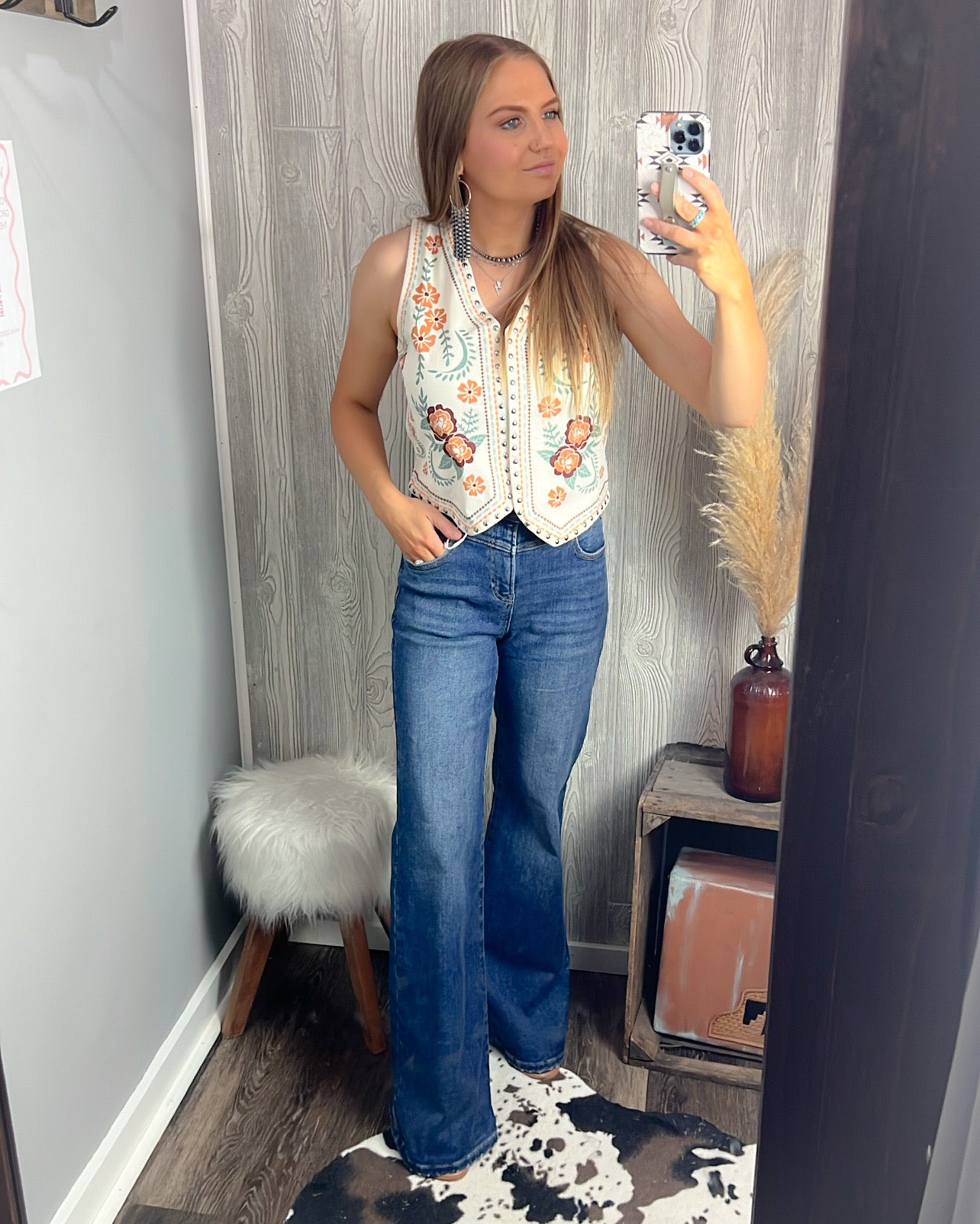 Wildflower Ridge Studded Boho Vest