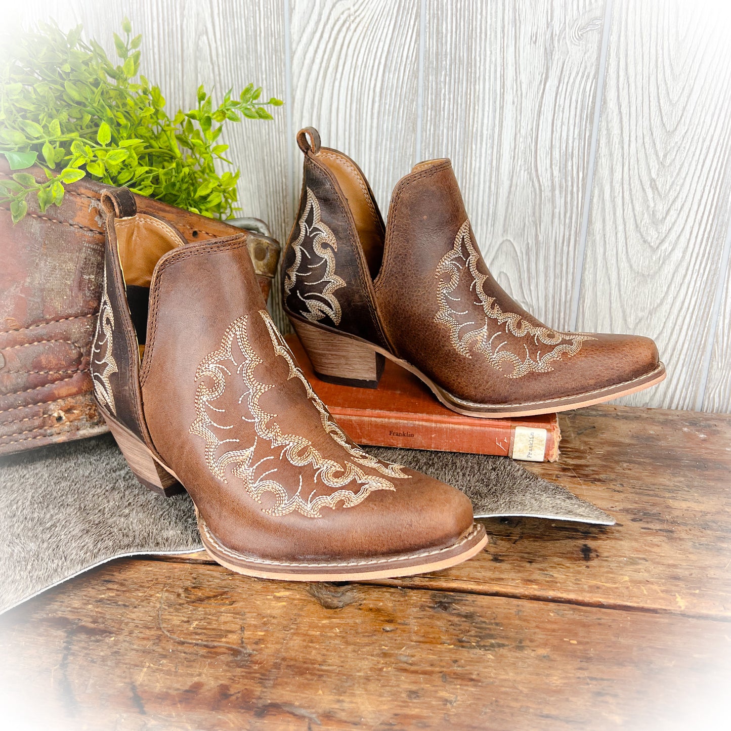 Willow Leather Booties