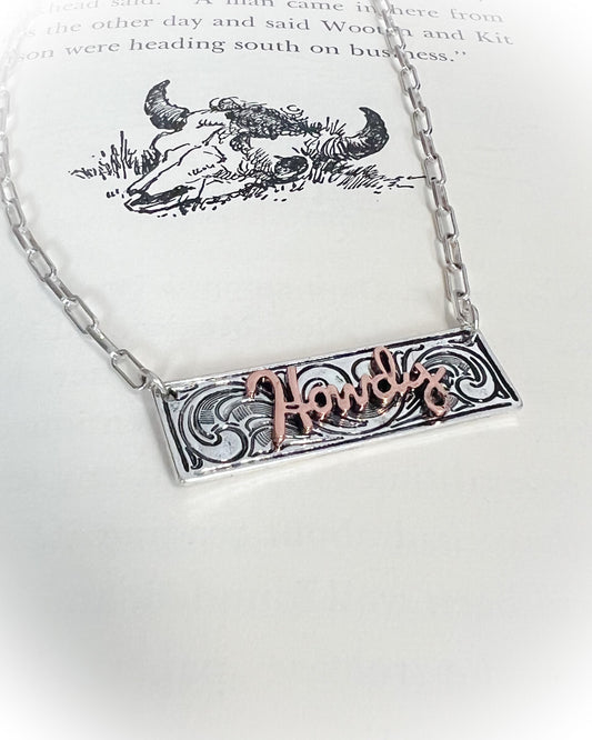 Howdy Bar Necklace