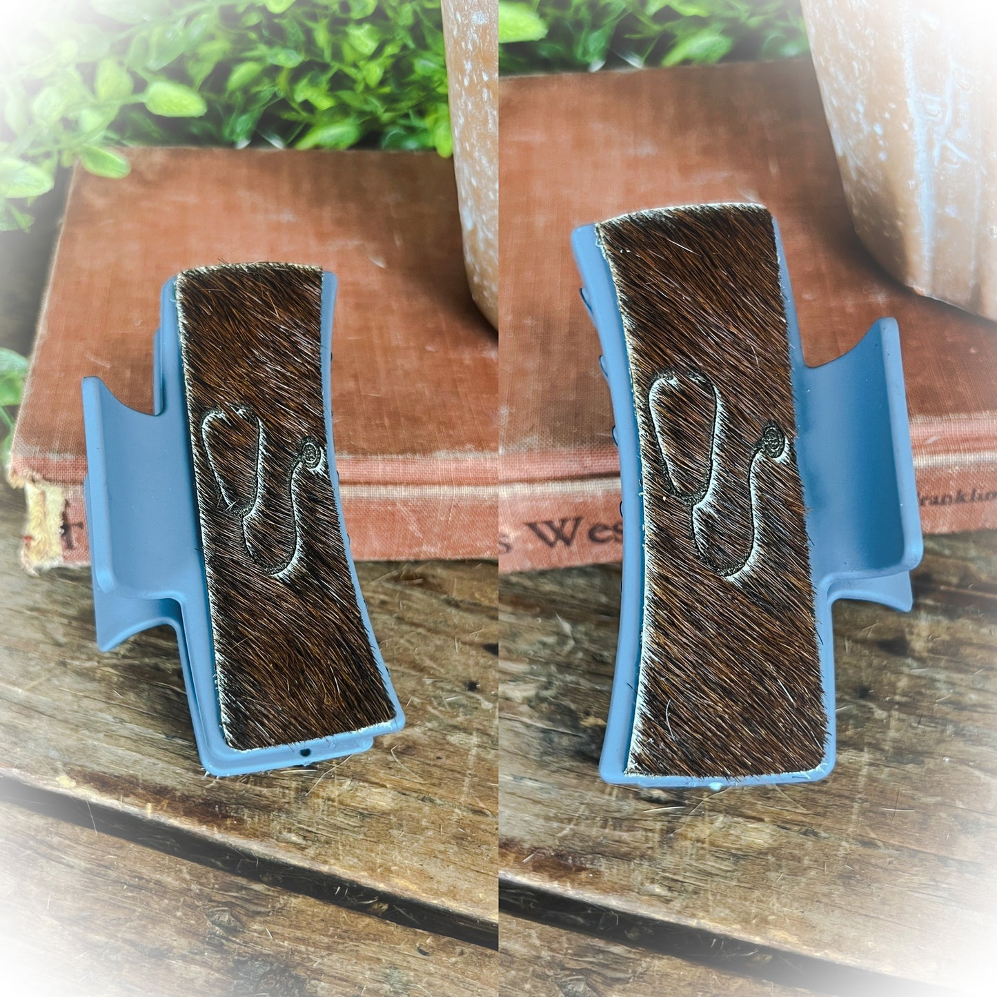 Stethoscope Cowhide Claw Clips