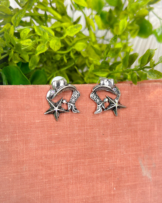 Western Trio Stud Earrings