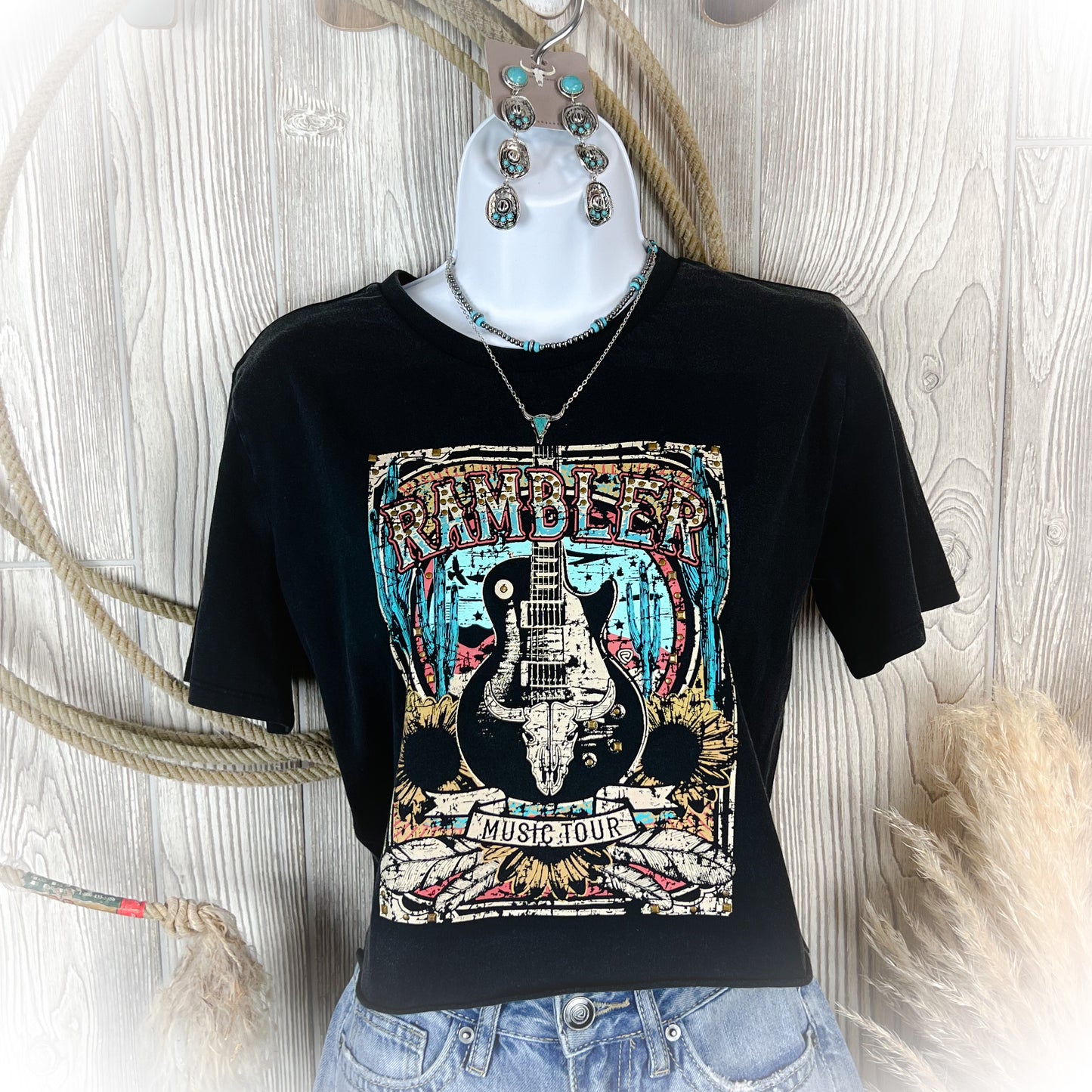 Rambler Tour - Cropped Graphic Tee