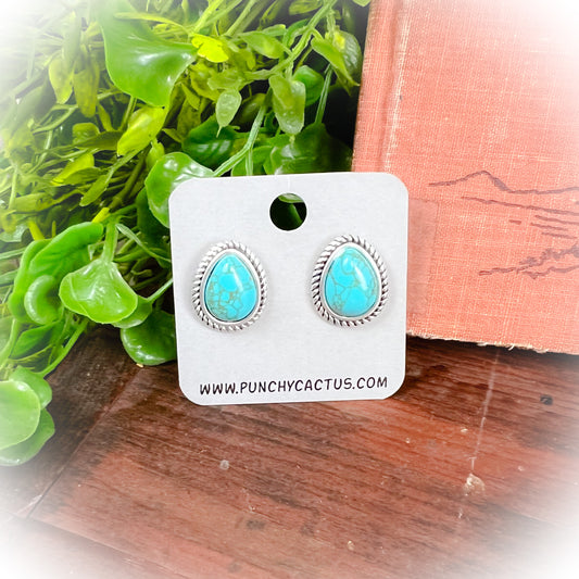 Superior Teardrop Stud Earrings