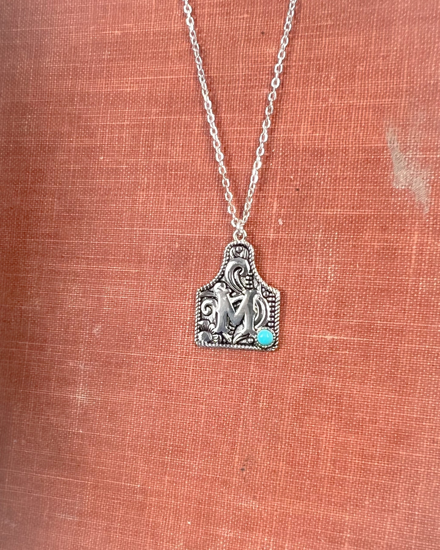 Initial Western Necklace