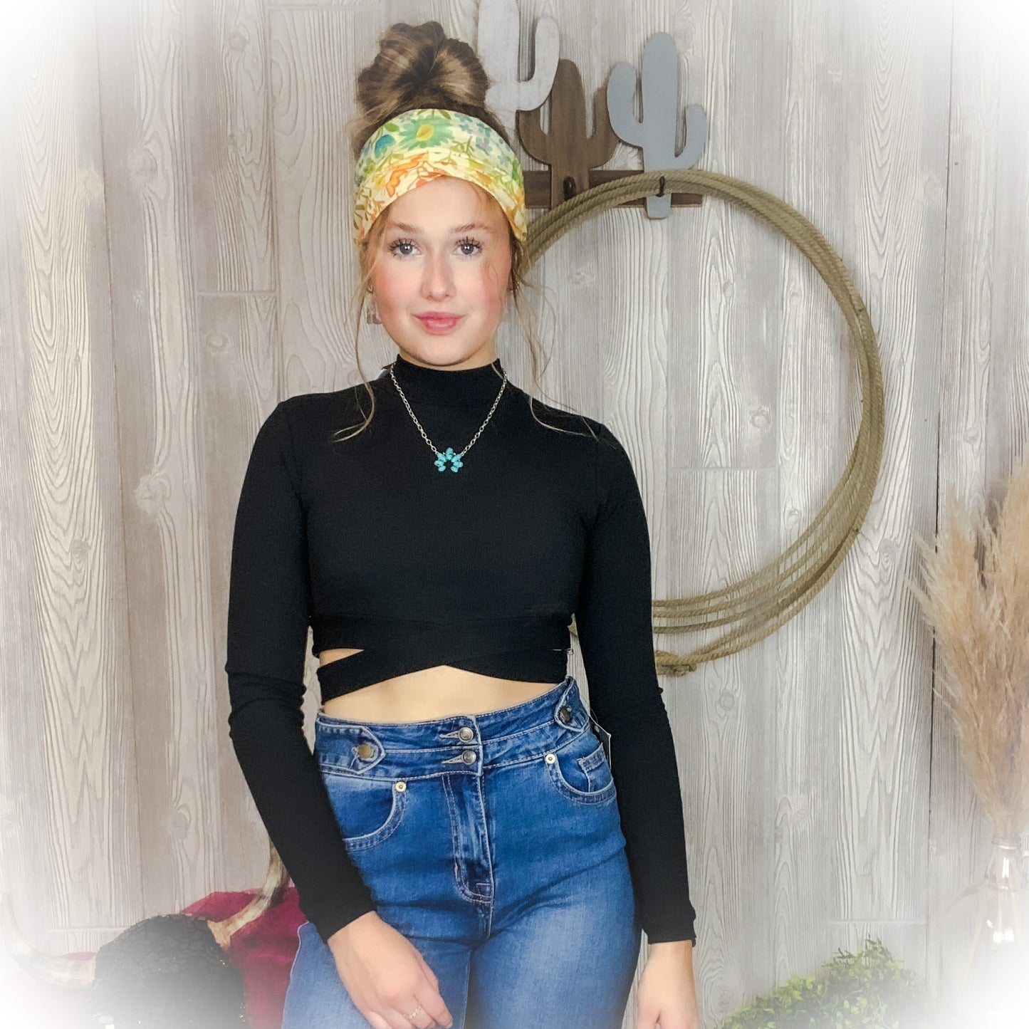 Criss Cross Top - Black