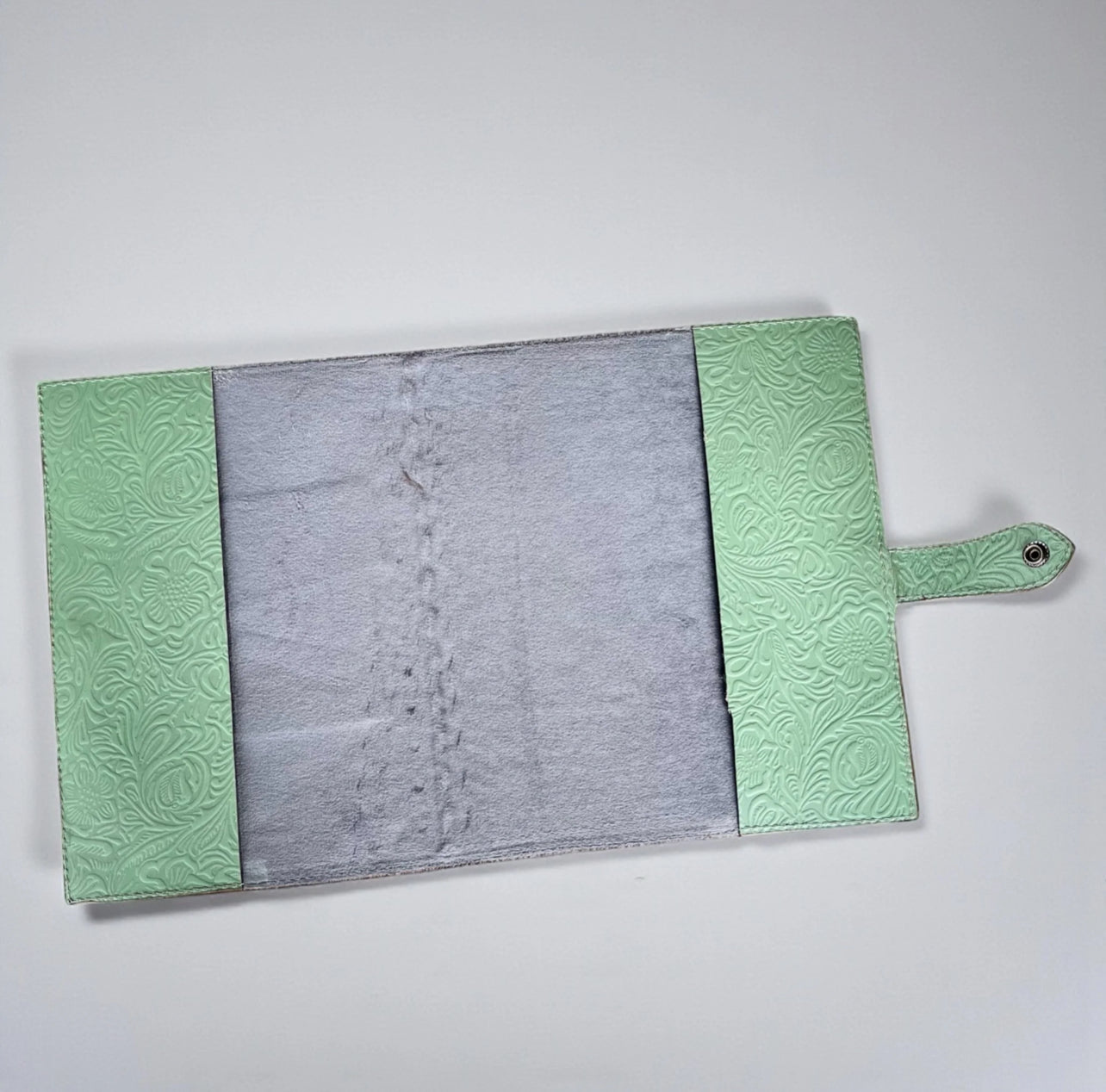 Desert Bloom Western Tooled Leather & Cowhide Bible Cover - Cactus