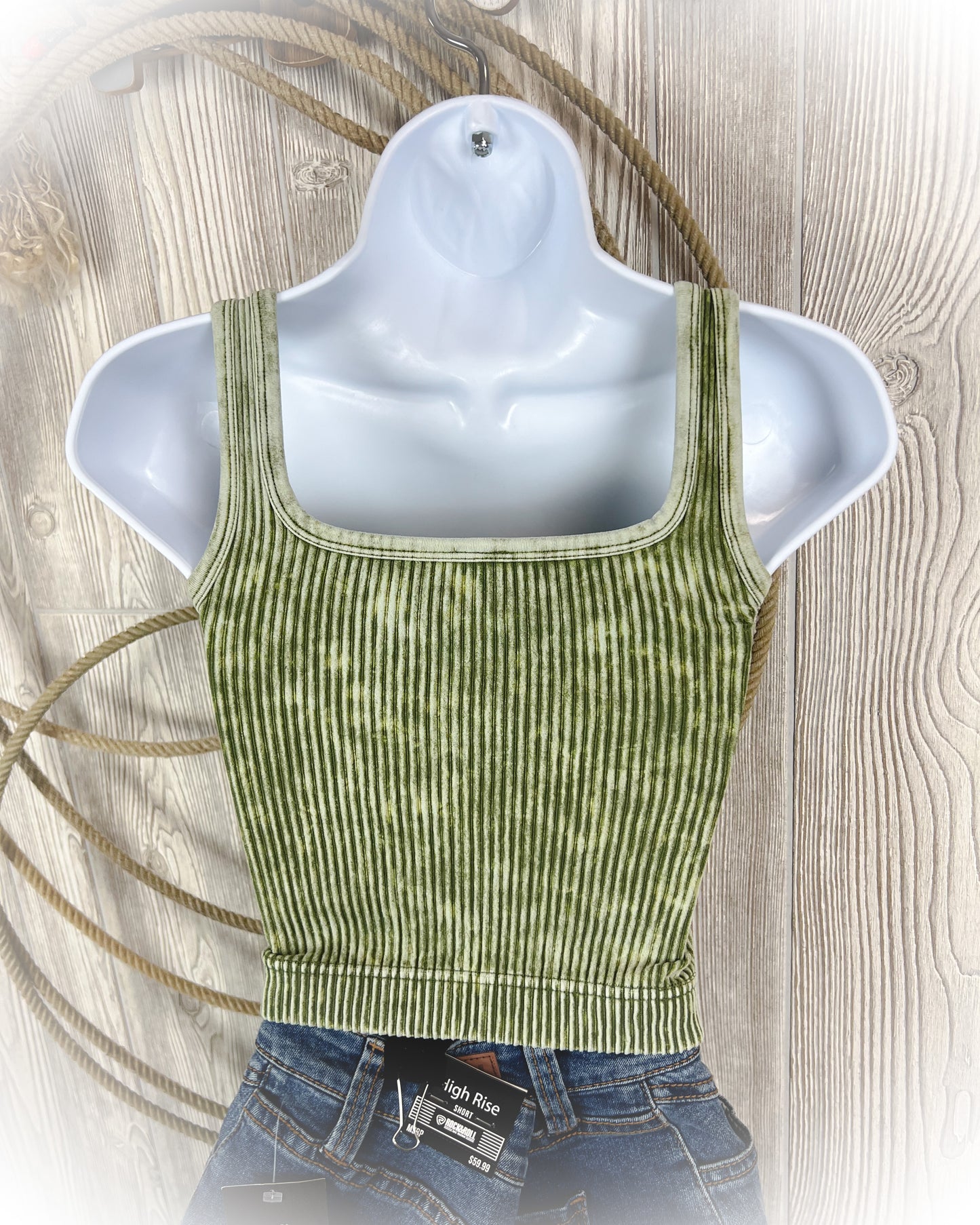 So Comfy V-Neck Cropped Tank Top