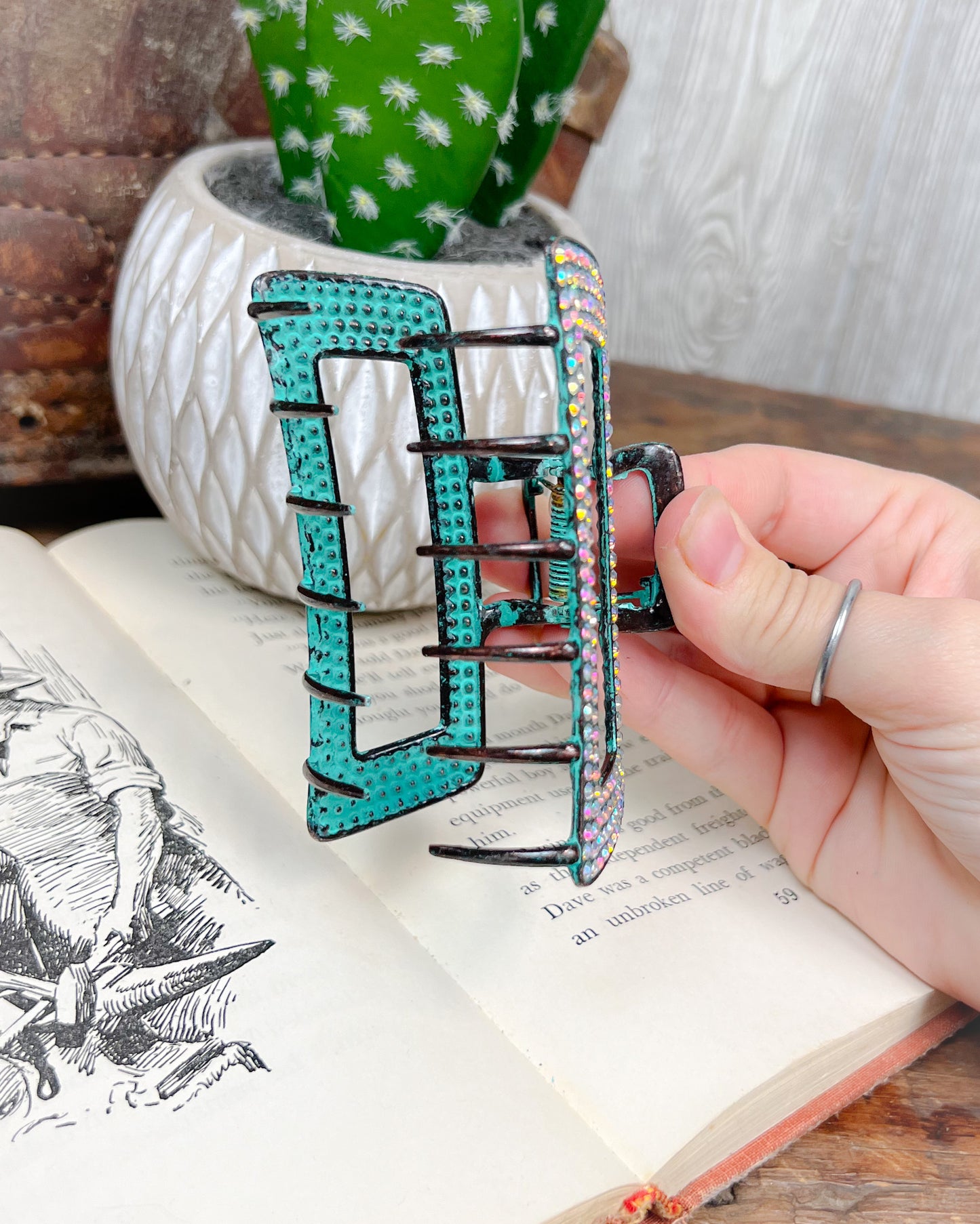 Rhinestone Claw Clip - Multiple Colors