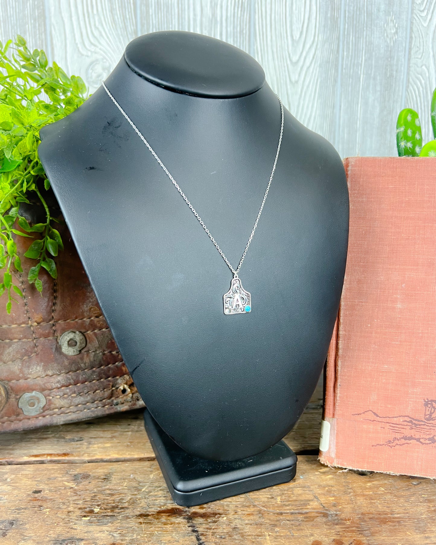 Initial Western Necklace