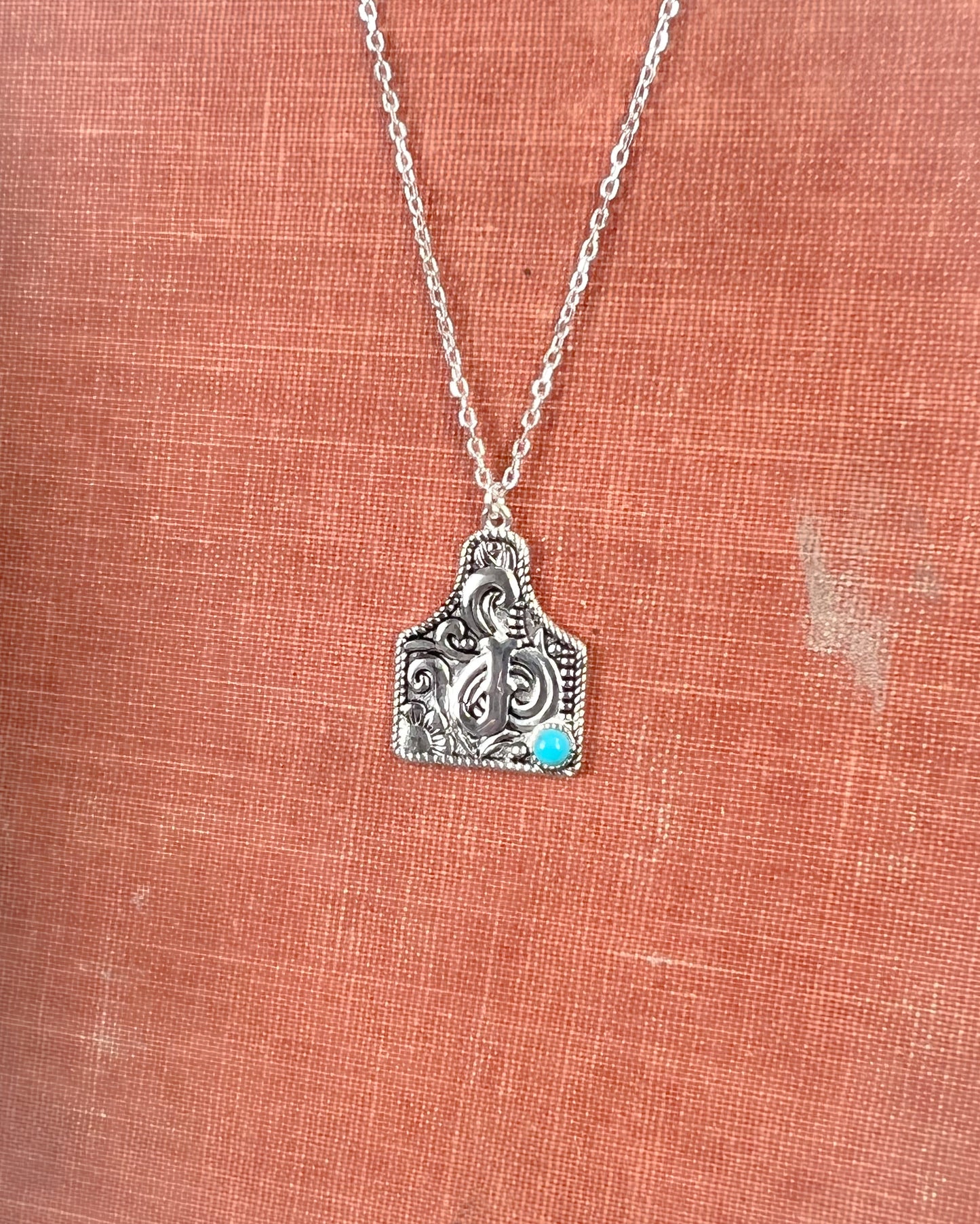 Initial Western Necklace
