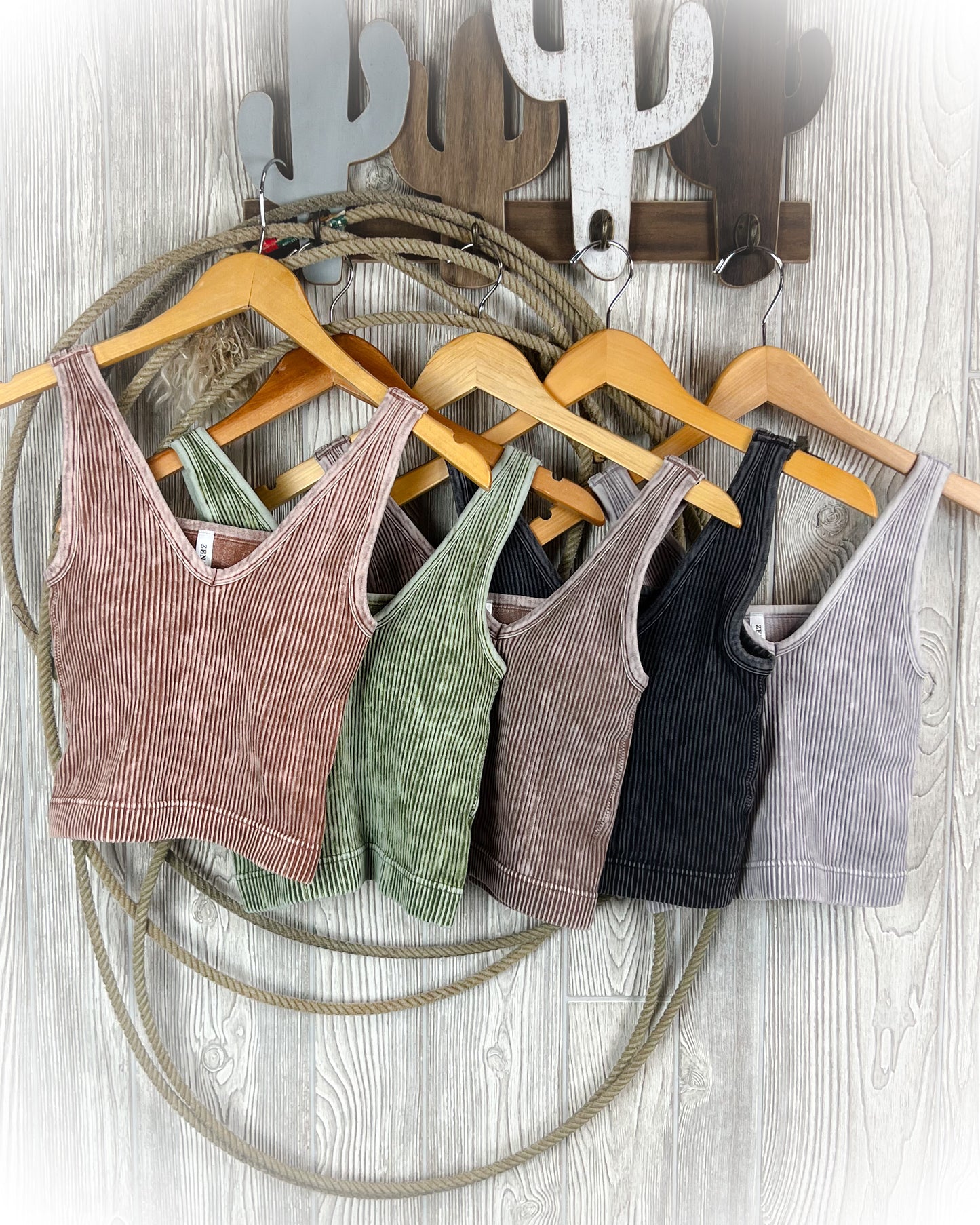 So Comfy V-Neck Cropped Tank Top