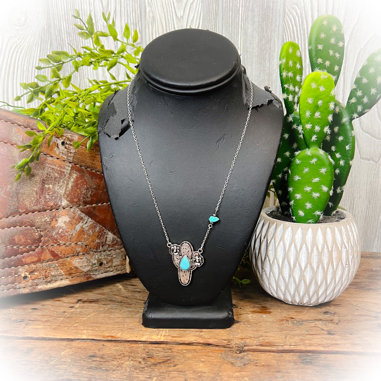 Western Cactus Necklace