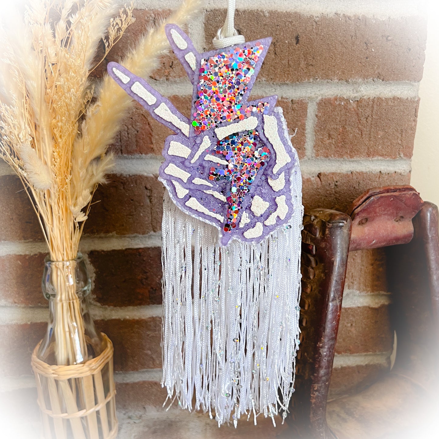 Skull Hand Lightning Bolt Car Freshie - Multiple Designs & Scents