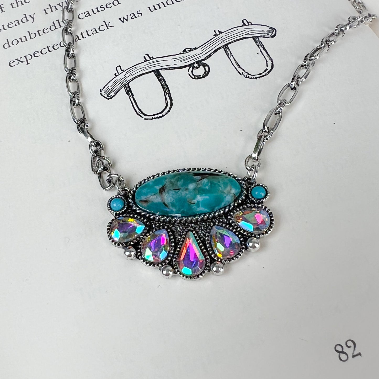 See You Western Necklace - Turquoise