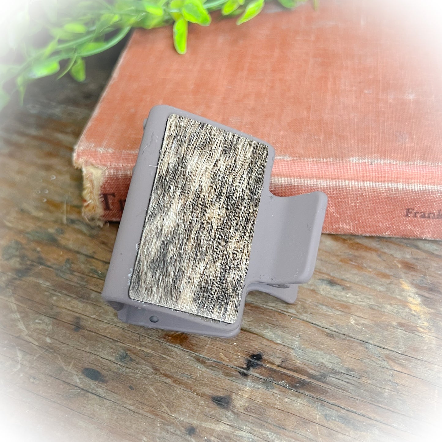Western Cowhide Claw Clips - Small