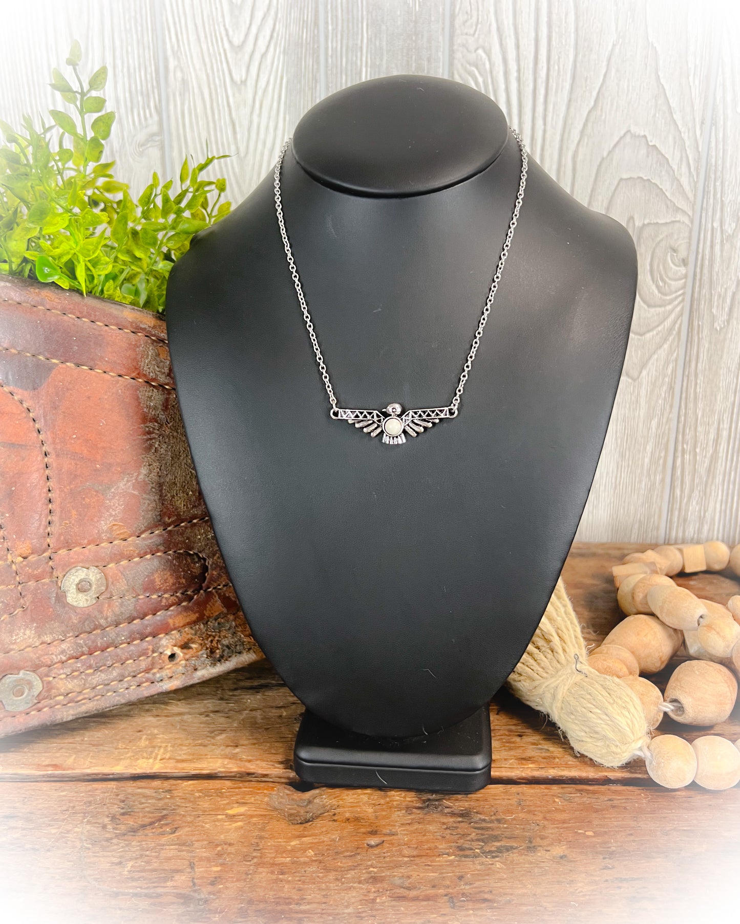 Thunderbird Necklace - White