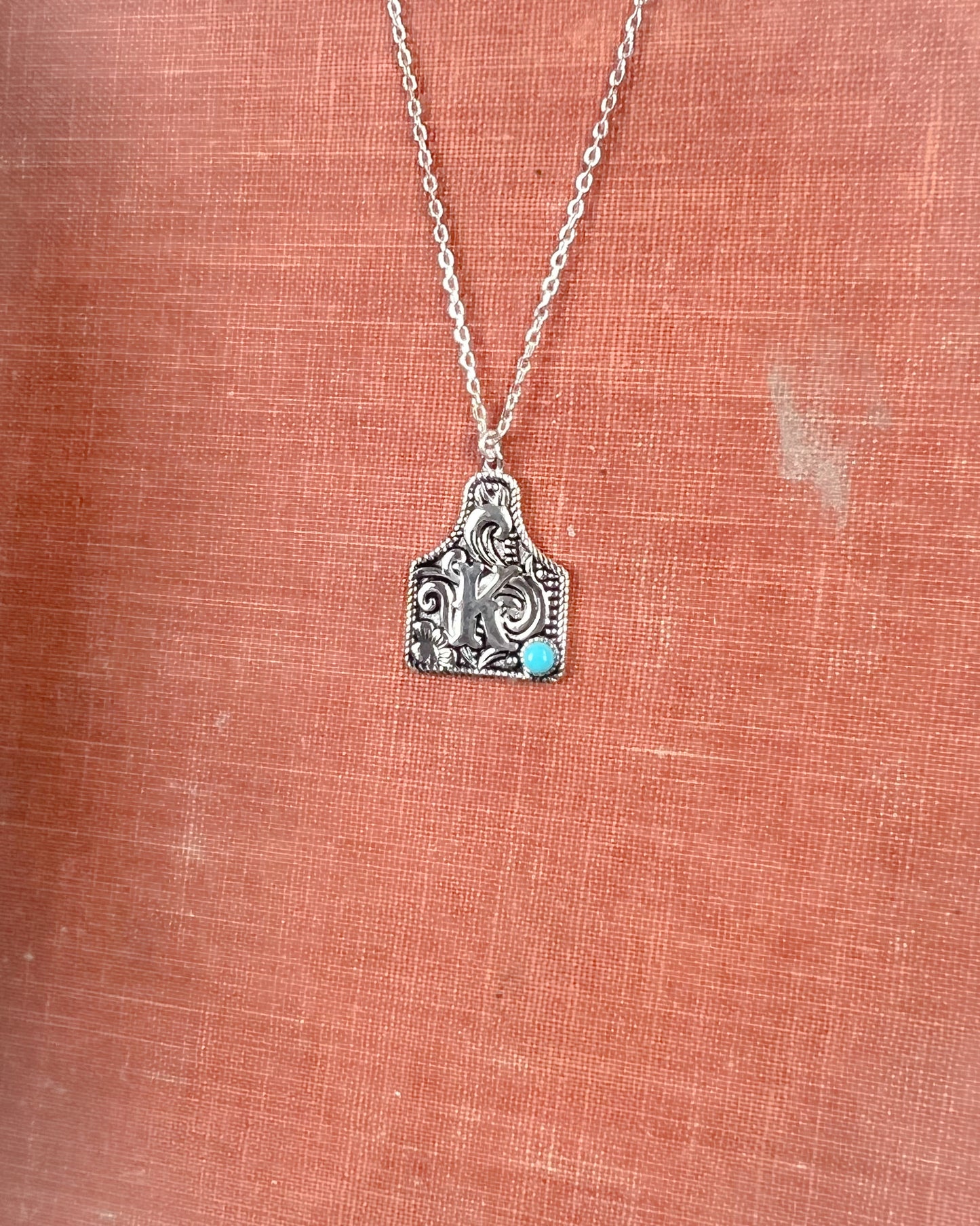 Initial Western Necklace