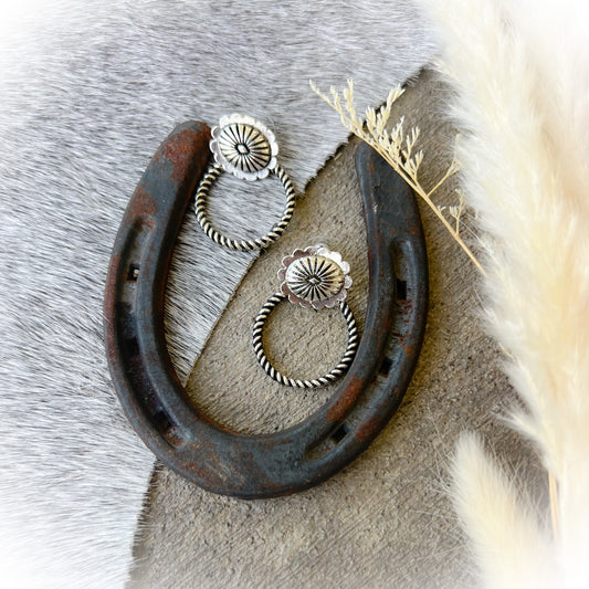 Western Rope Twisted Earrings