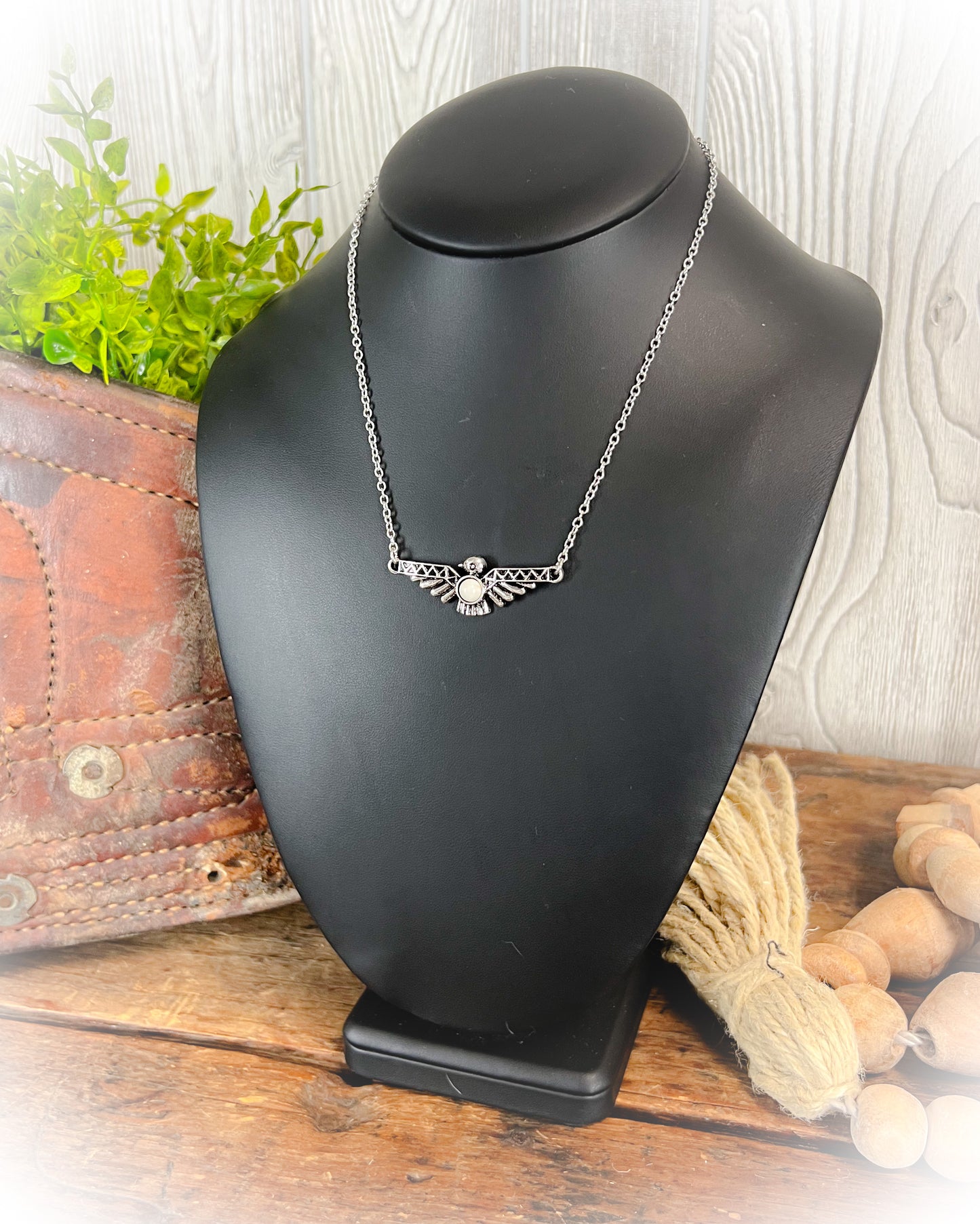 Thunderbird Necklace - White