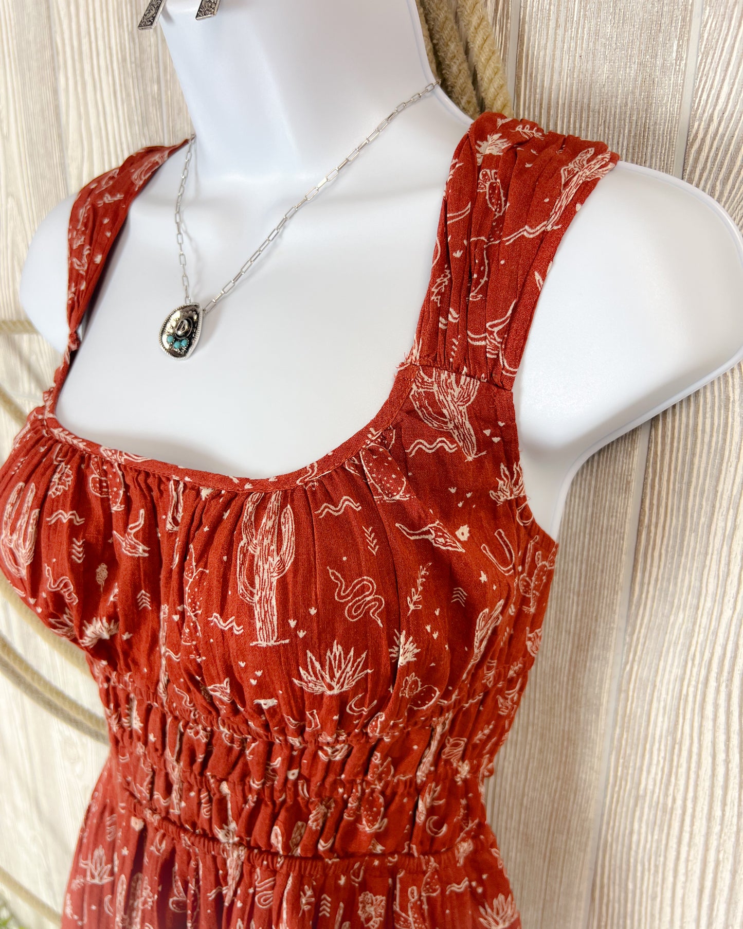 Rust in the Wind Desert Mini Dress