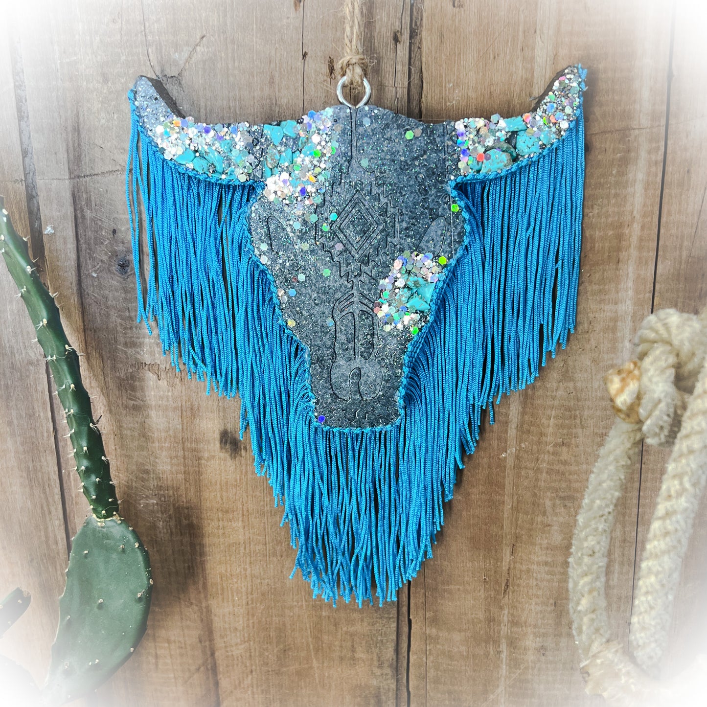 Bull Skull Car Freshie - Flannel