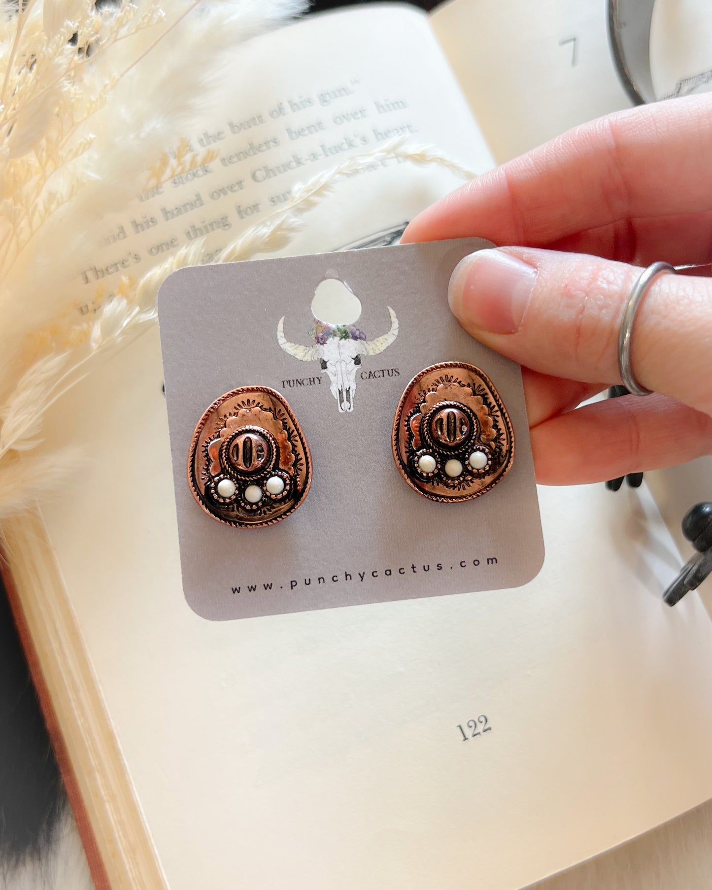 Mini Cowboy Hat Stud Earrings