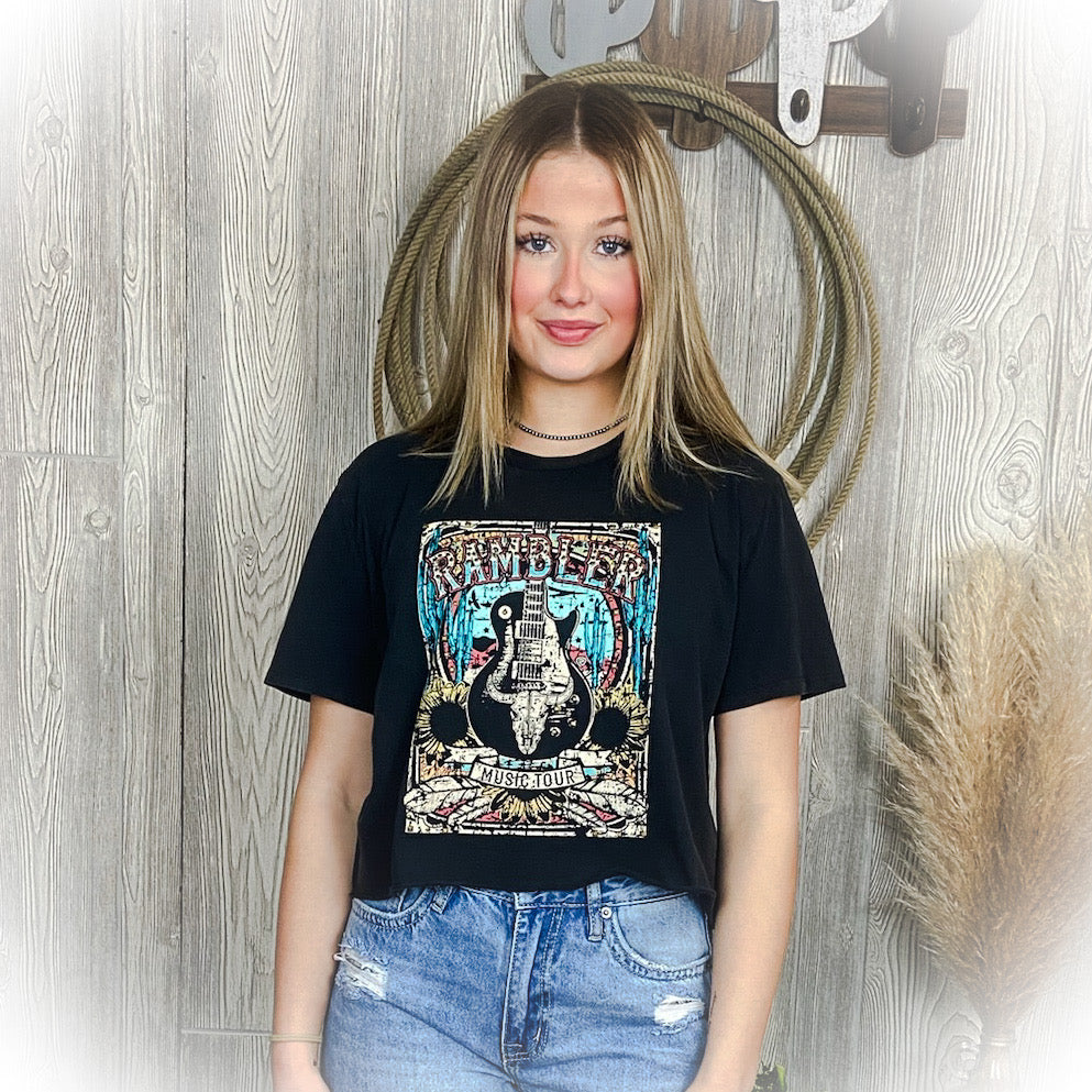 Rambler Tour - Cropped Graphic Tee