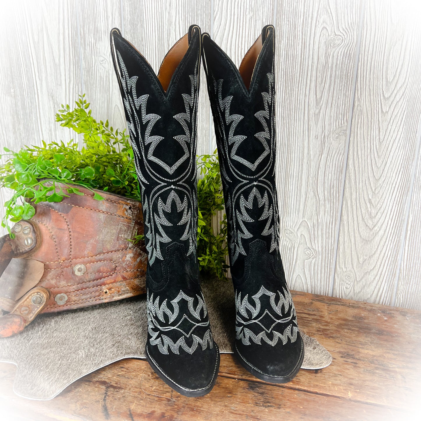 Midnight Ryder Black Leather Boots