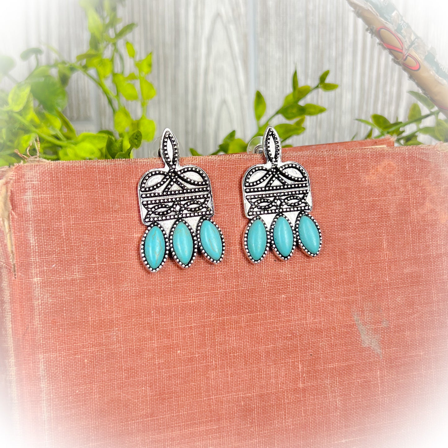 Struggle Western Boot Stitch Earrings