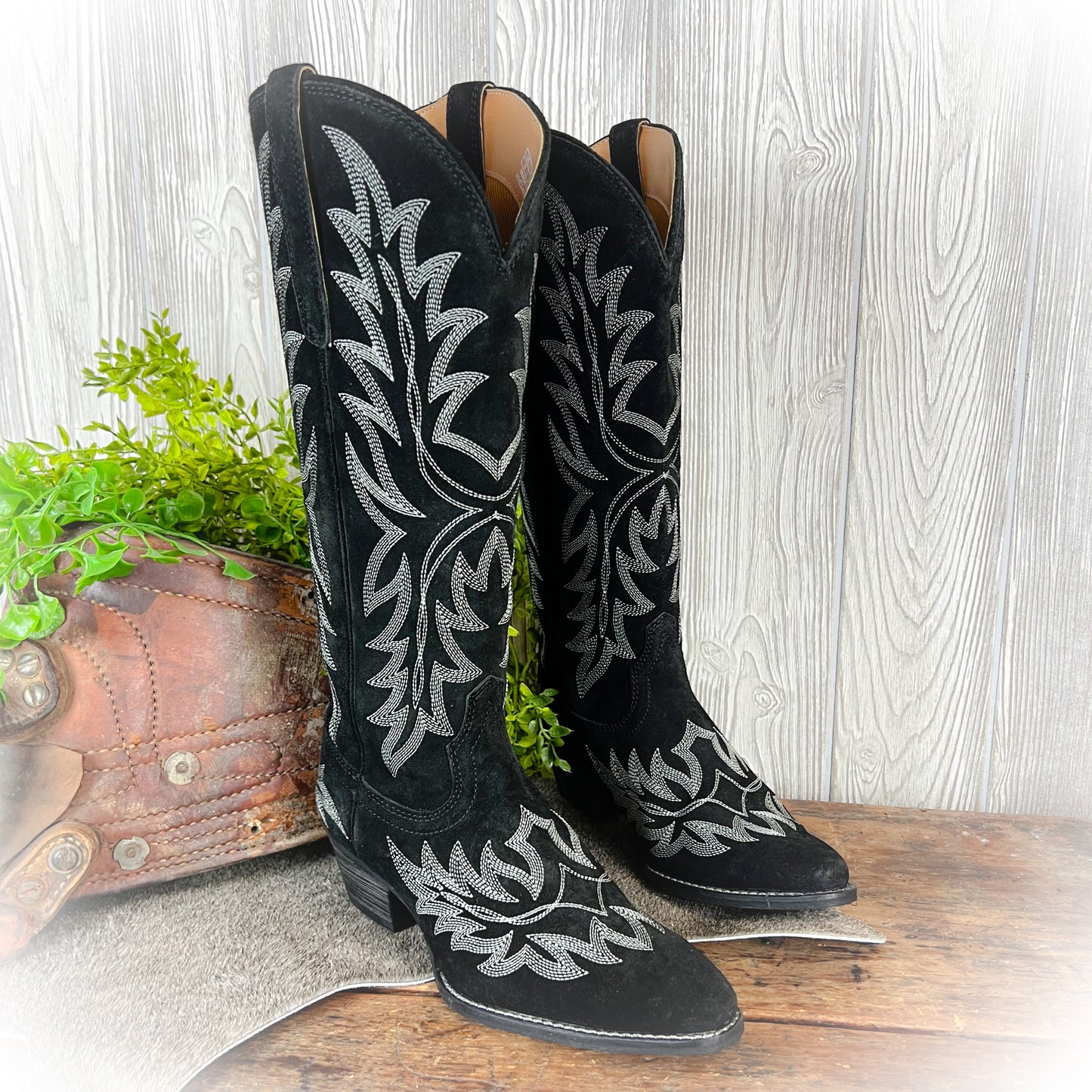 Midnight Ryder Black Leather Boots